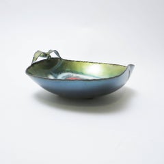 Mid-Century Modern Apple Bowl in Enameled Copper by Bastianelli, 1965