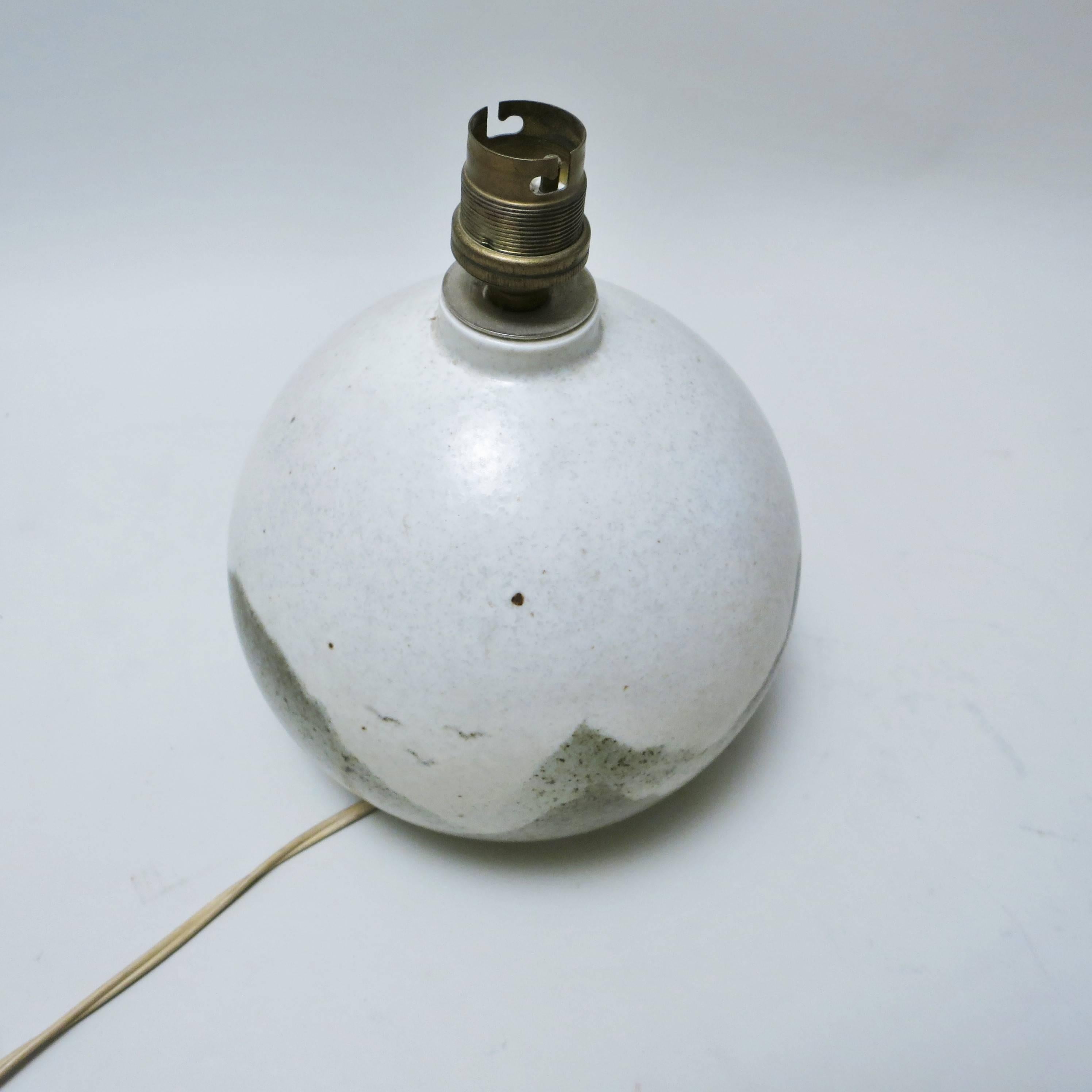 French Mid-Century Modern Ceramic Lamp by Yves Mohy and Virebent For Sale 1