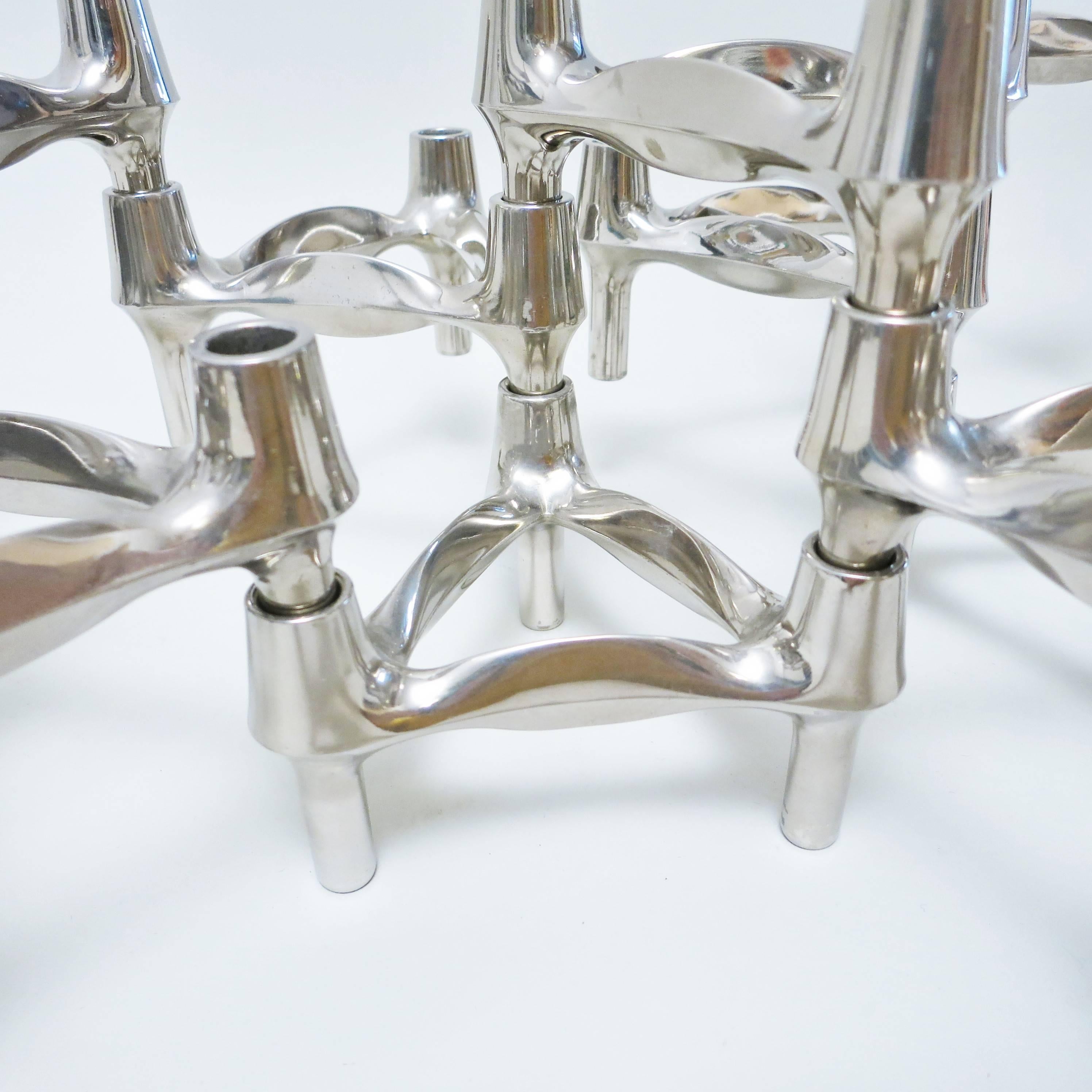 Set of Eleven Candleholder Nagel, circa 1970 In Good Condition In Paris, FR