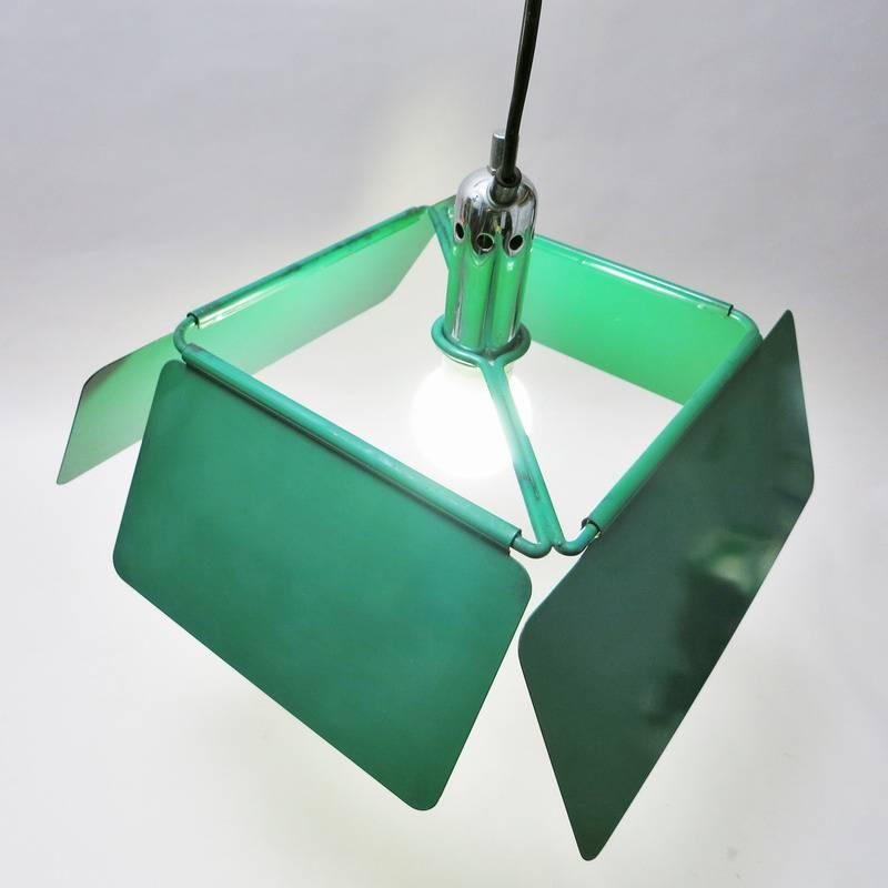 Italian Fabio Lenci Hanging Lamp Diaframma Harveiluce Guzzini, 1974