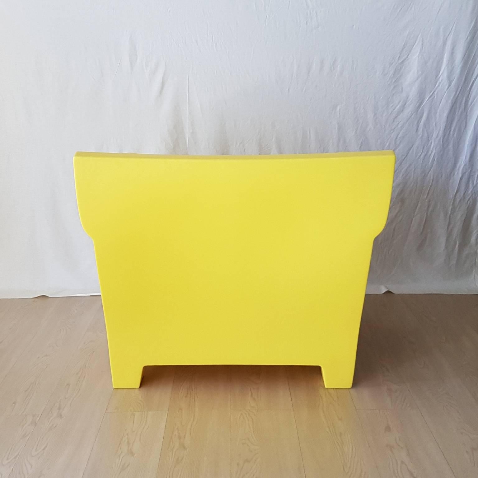 Italian Yellow Outdoor Armchair by Philippe Starck / Kartell Compasso d'oro Award, 2001