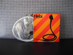 Isao Hosoe Black or White Plastic Flexible Table Lamp by Italian Manufacturer