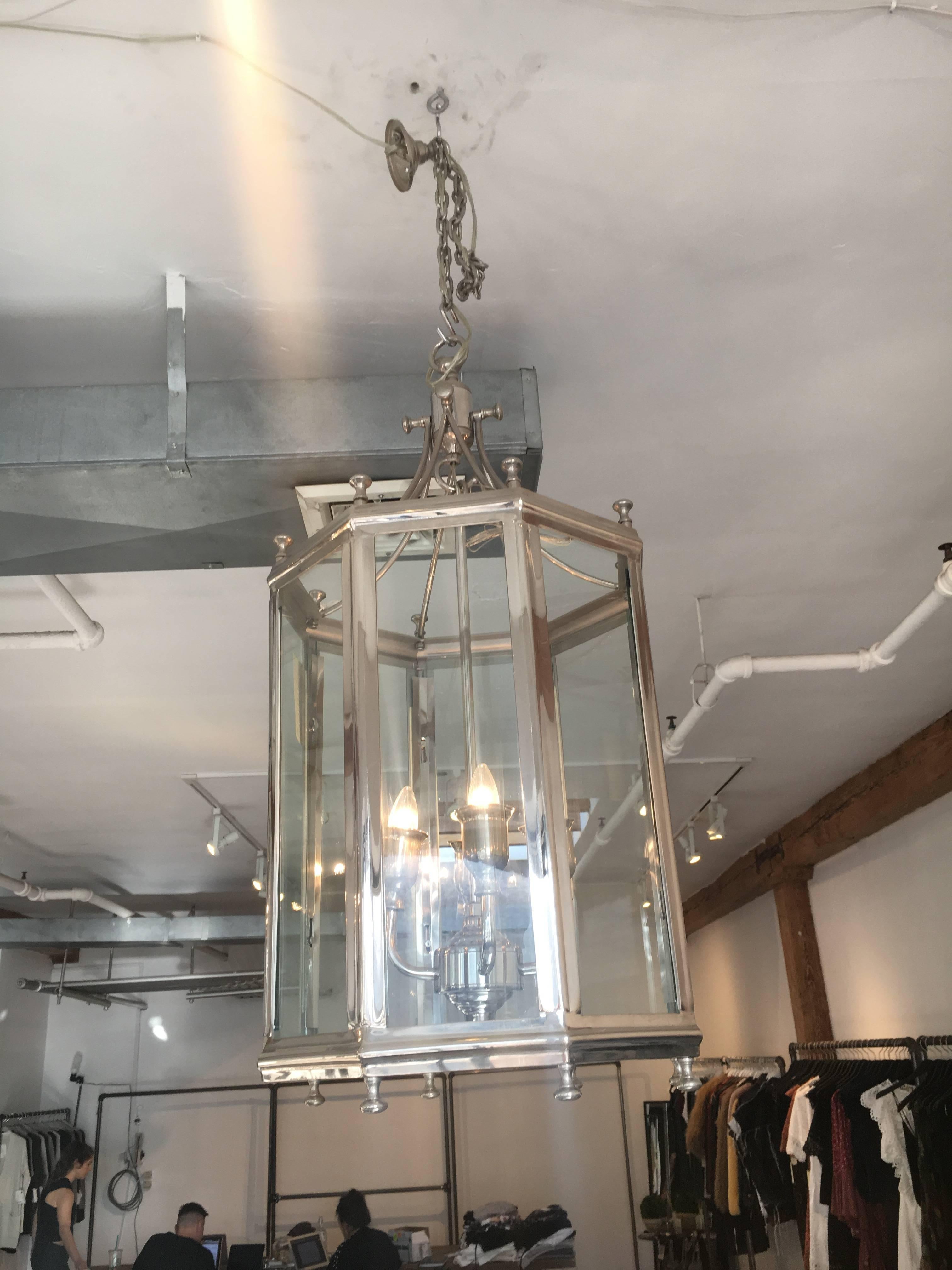 Beautiful set of lantern chandeliers. Sold as a pair, please contact if interested in 1.