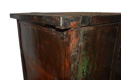 Unique 20th Century Industrial Workbench Wood Top Steel Frame