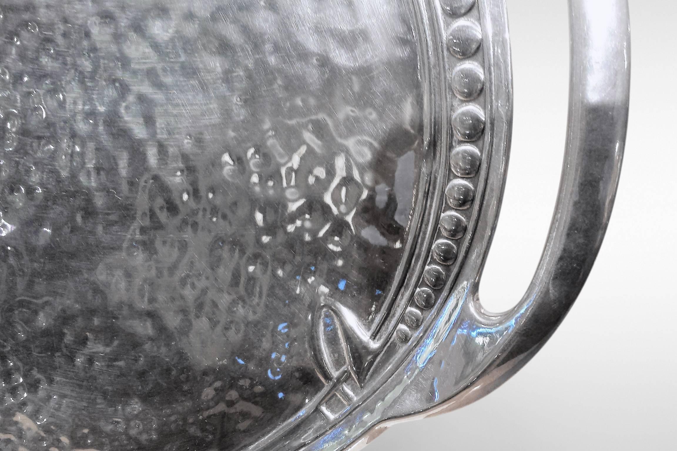 Art Nouveau Archibald Knox, 'Tudric' Pewter Oval Tray for Liberty