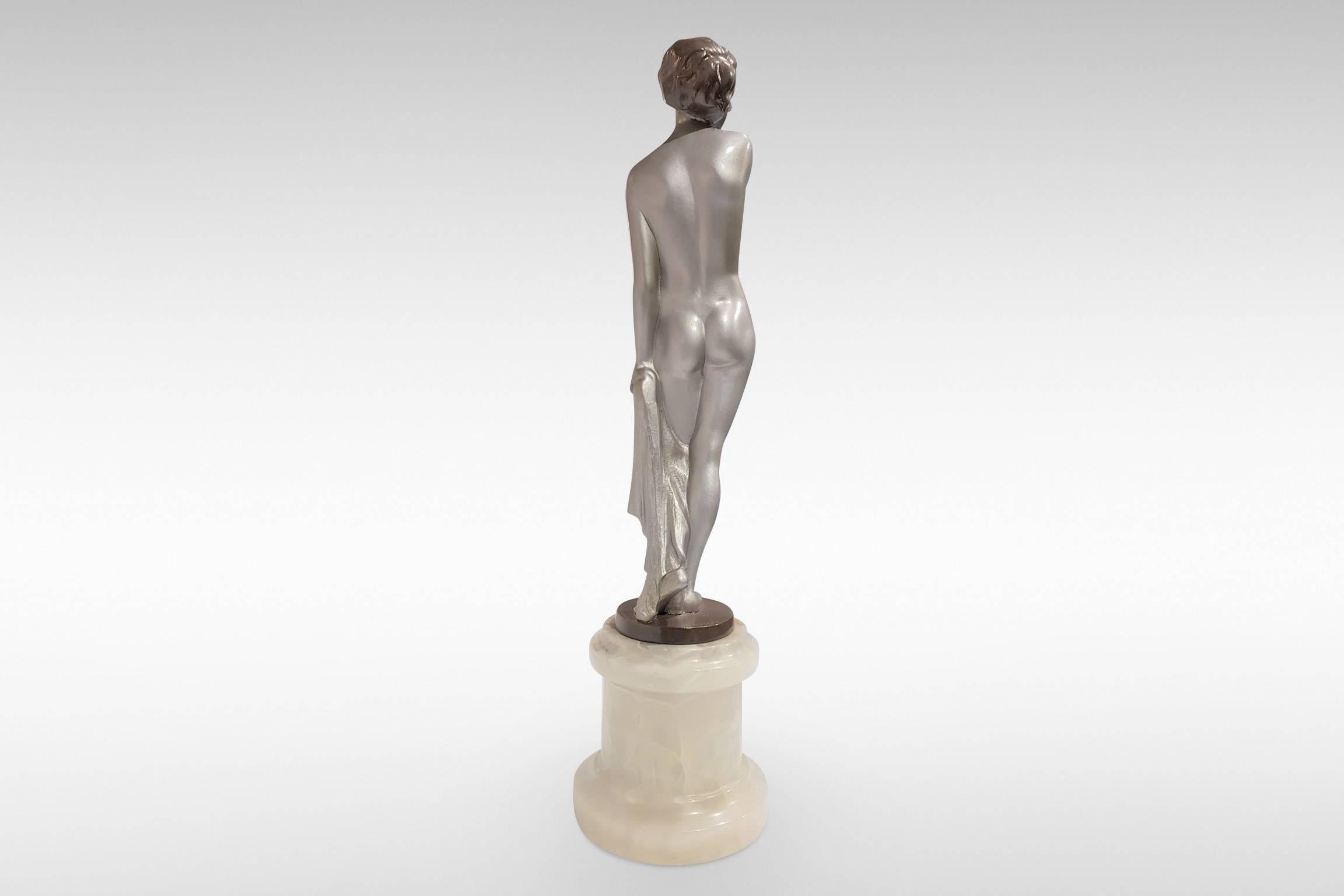 'Bridgitte' by Josef Lorenzl, an Art Deco Figurine In Excellent Condition For Sale In Kent, GB
