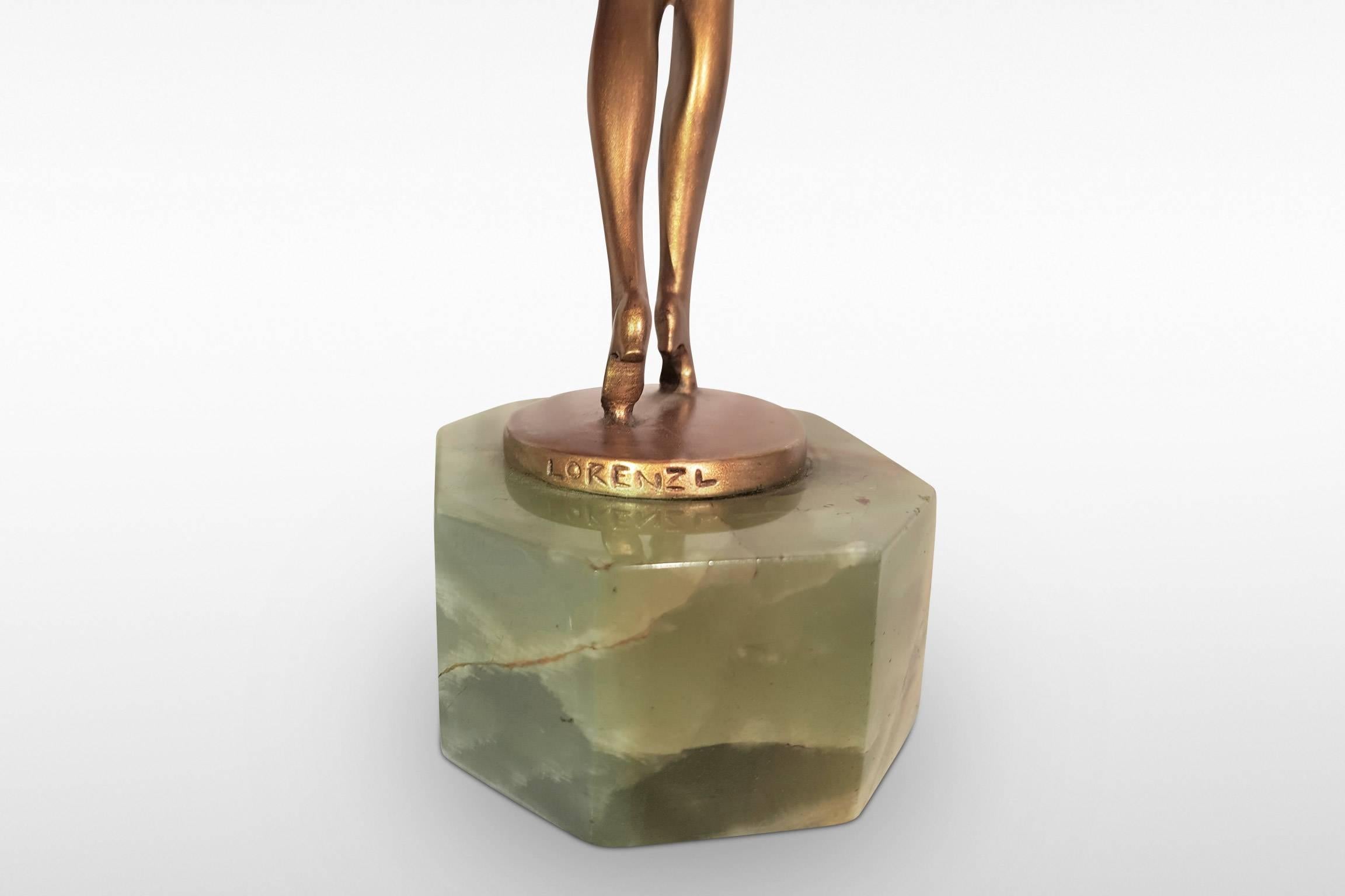 'Josepine' by Josef Lorenzl, an Art Deco Silvered Bronze Figurine 3