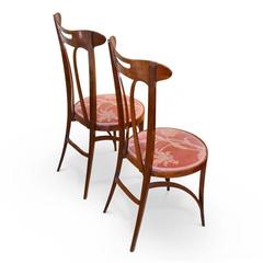 Pair of Art Nouveau Side Chairs