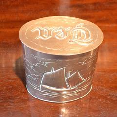 Copper Repousse Tea Caddy by Herbert Dyer of Mousehole