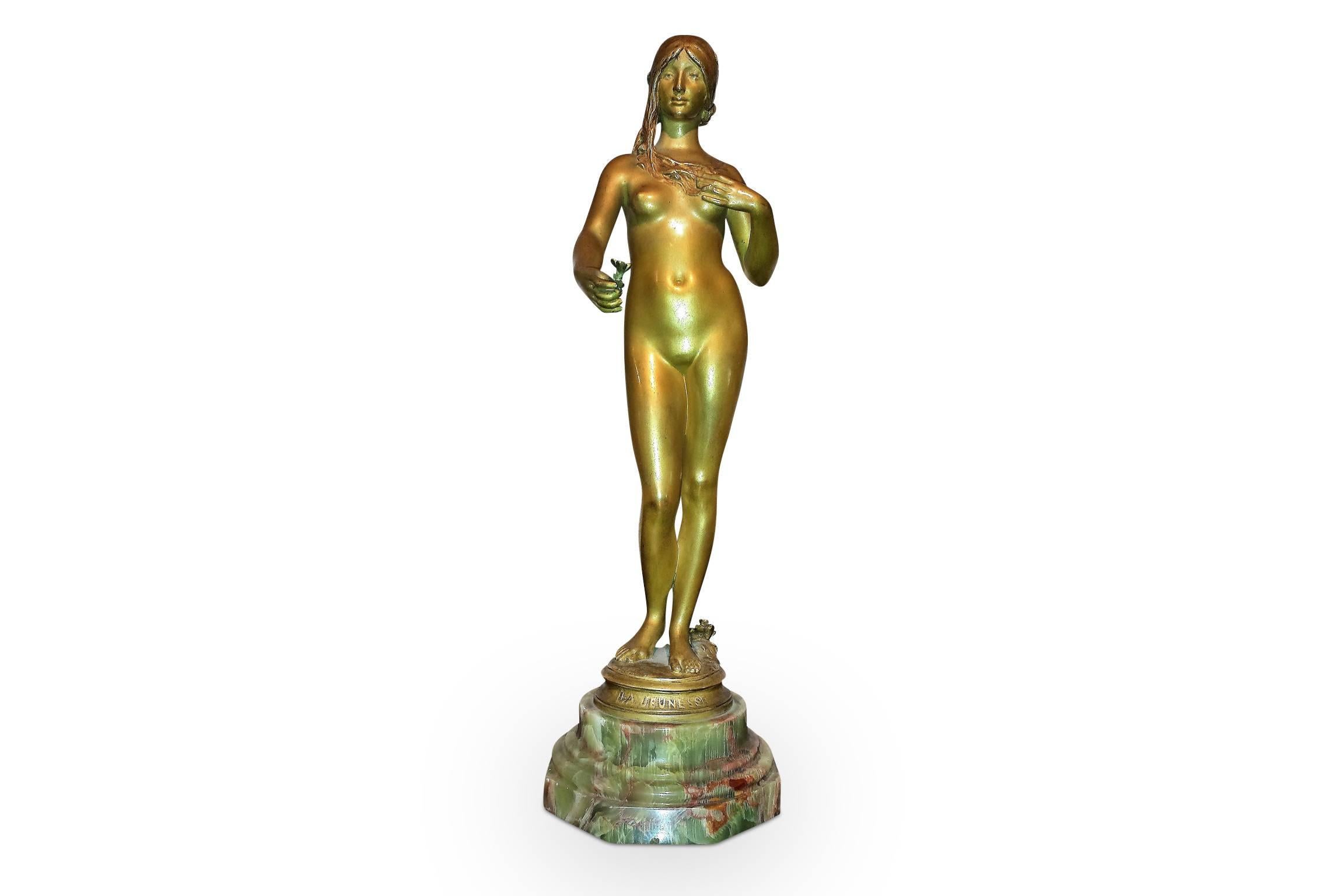 An original Art Nouveau bronze figurine 