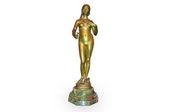 Original Art Nouveau Nude Bronze La Jeunesse by Antonin Carles