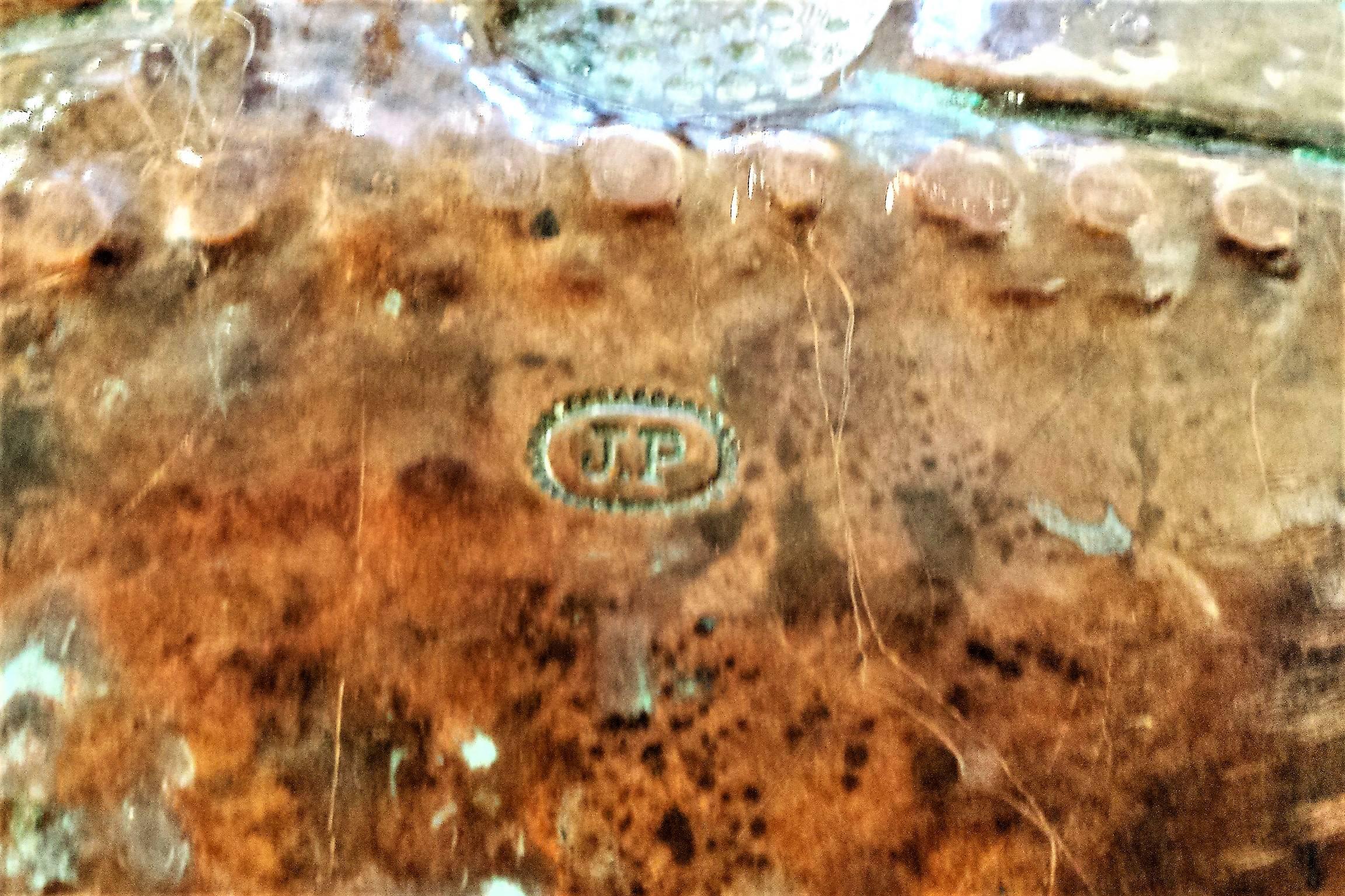 A Classic piece of Arts & Crafts copper reposse work with a leaves and acorns motif to the border of the tray, and pleasing patination. Marked 'JP'.
John Pearson was a founding member with C R Ashbee of the Guild of Handicraft before playing a key