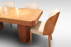 Original Art Deco Cloud Dining Table and Chairs by Epstein in Maple