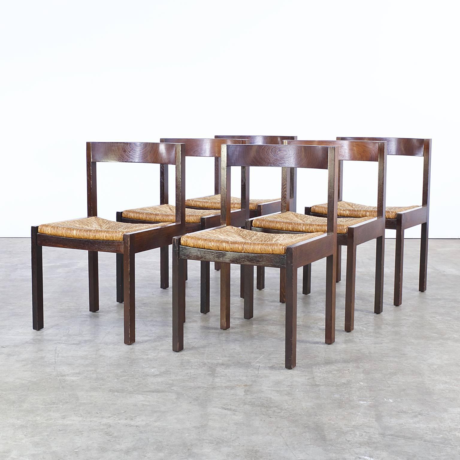 Mid-Century Modern 1960s Martin Visser Wengé Dining Chair for 't Spectrum