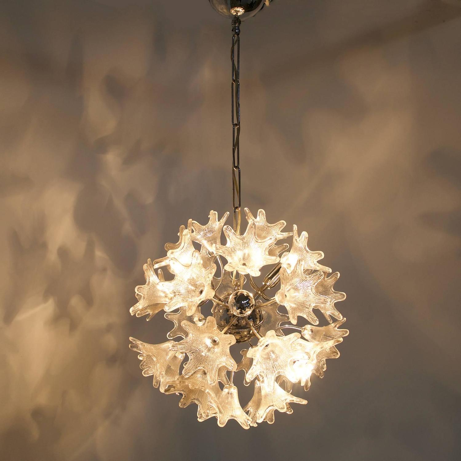 60s Paolo Venini Sputnik Flower Hanging Lamp For Veart Italy 60s Paolo Venini Sputnik Flower Hanging Lamp For Veart Italy At 1stdibs