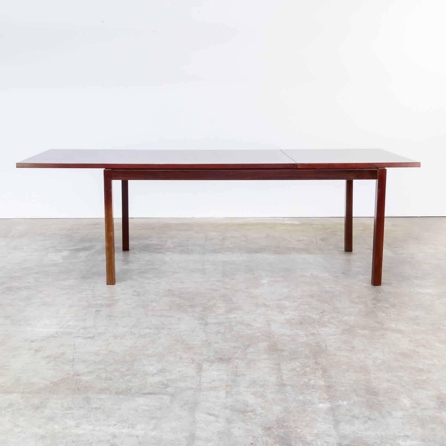 Late 20th Century 1970s Oswald Vermaercke Rosewood Dining Table, Extendable for V-Form