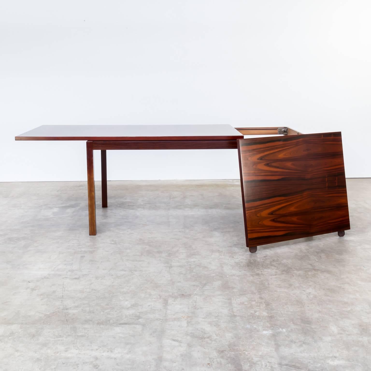 1970s Oswald Vermaercke Rosewood Dining Table, Extendable for V-Form 1