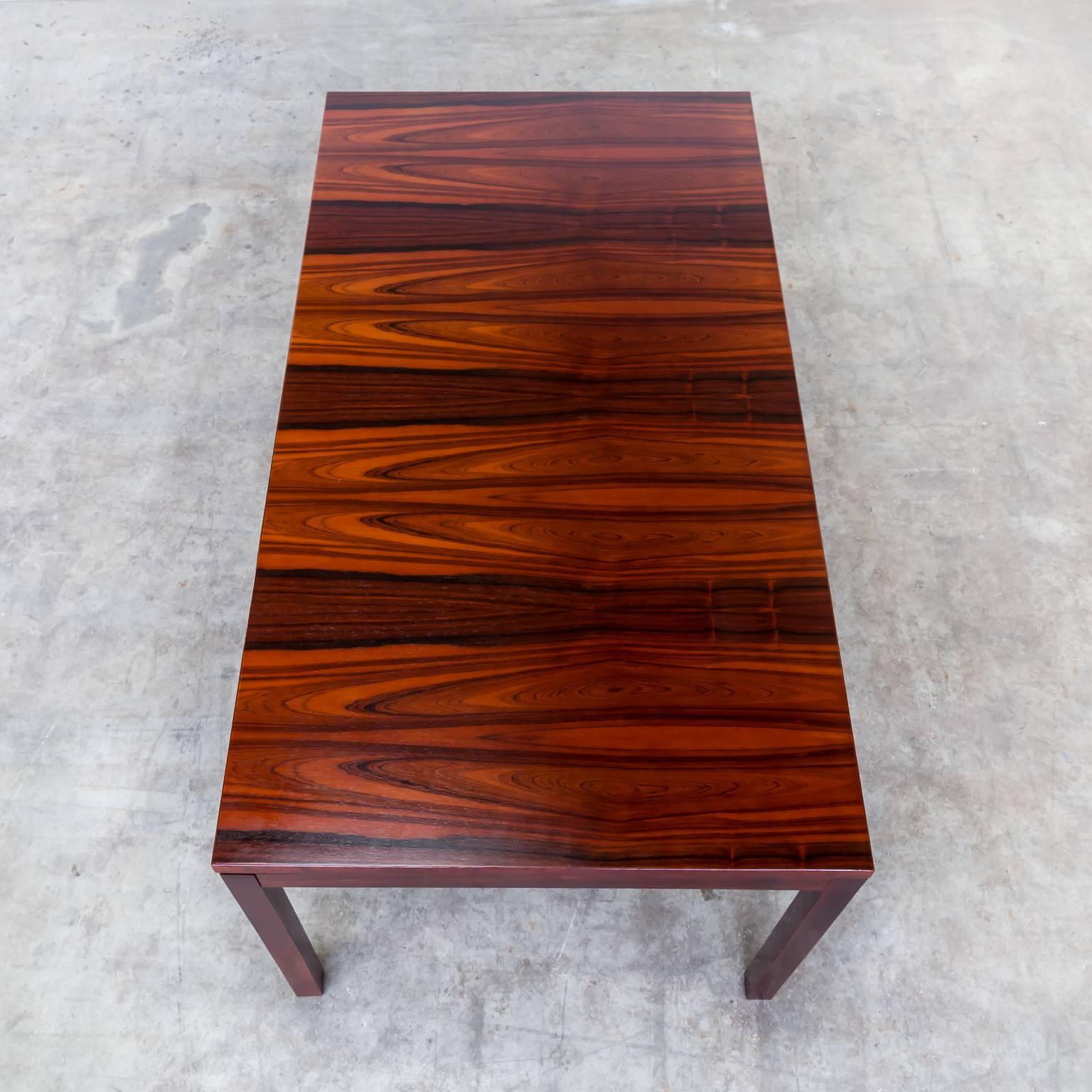 1970s Oswald Vermaercke Rosewood Dining Table, Extendable for V-Form 2