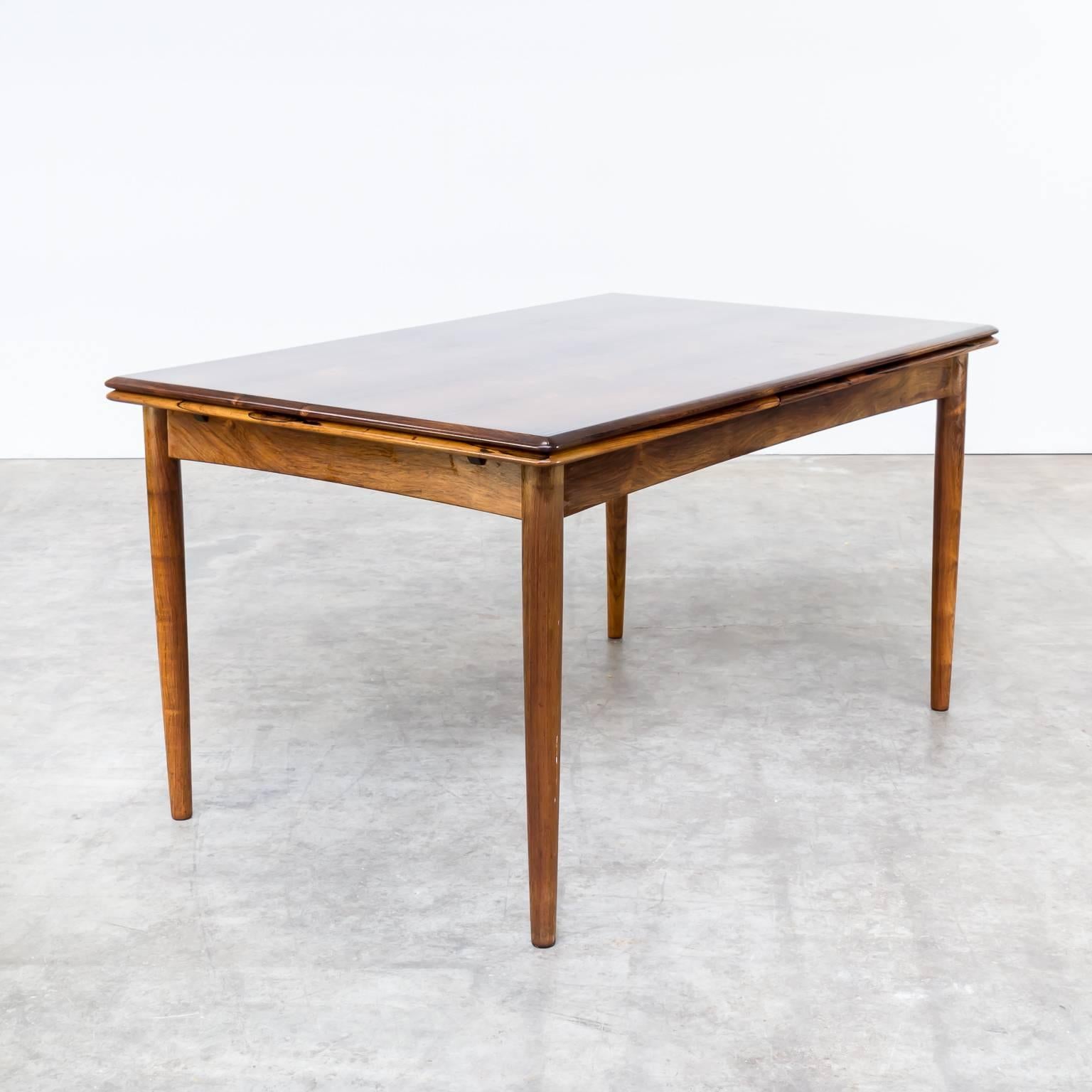 Mid-20th Century 1960s Rosewood Dining Table Attributed to Niels Otto Møller For Sale
