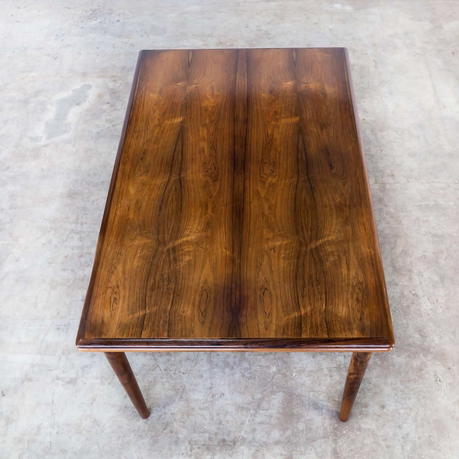 Mid-Century Modern 1960s Rosewood Dining Table Attributed to Niels Otto Møller For Sale