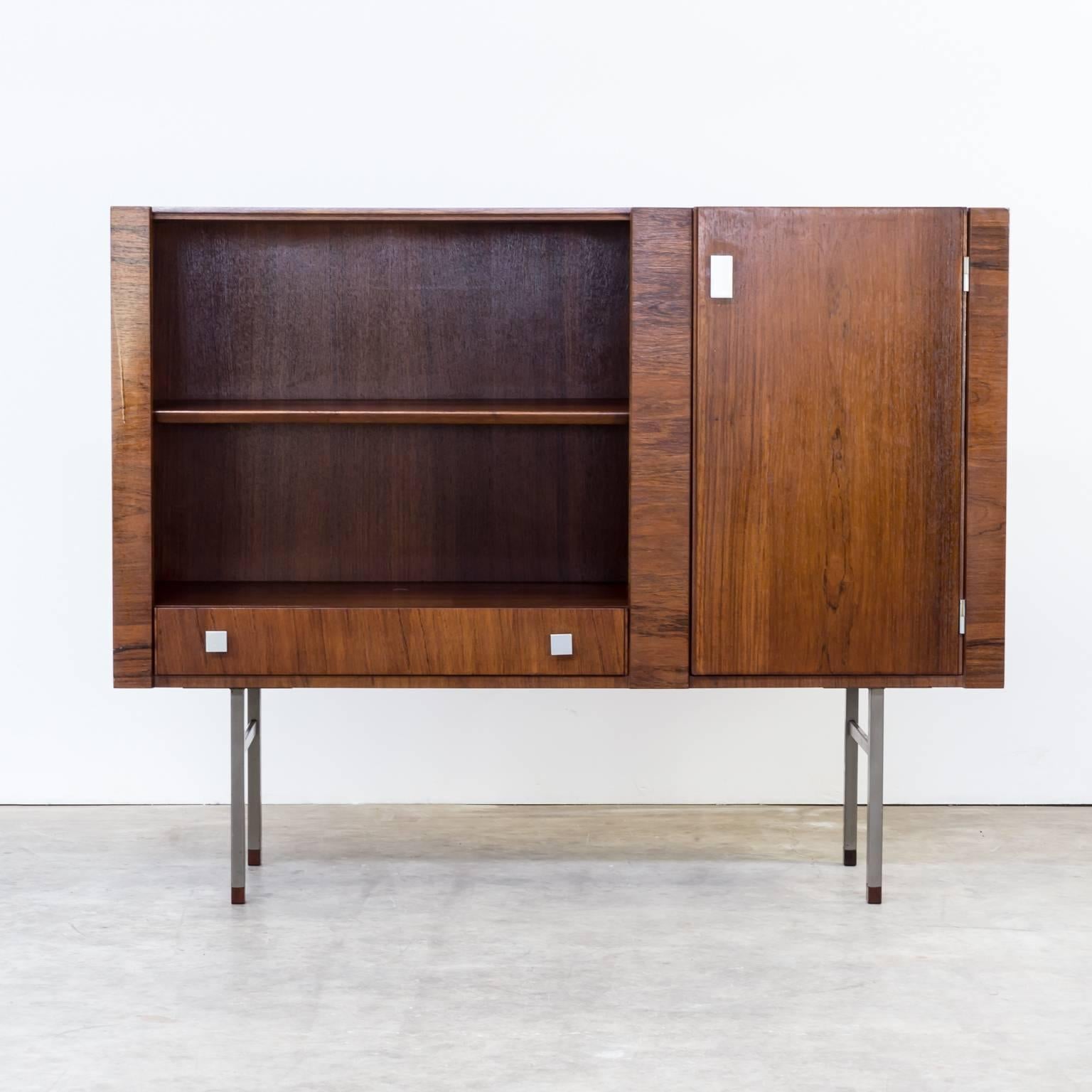 1960s Alfred Hendrickx rosewood cabinet by Belform Belgium. Nice rosewood good shaped cabinet. Good condition wear consistent with age and use.