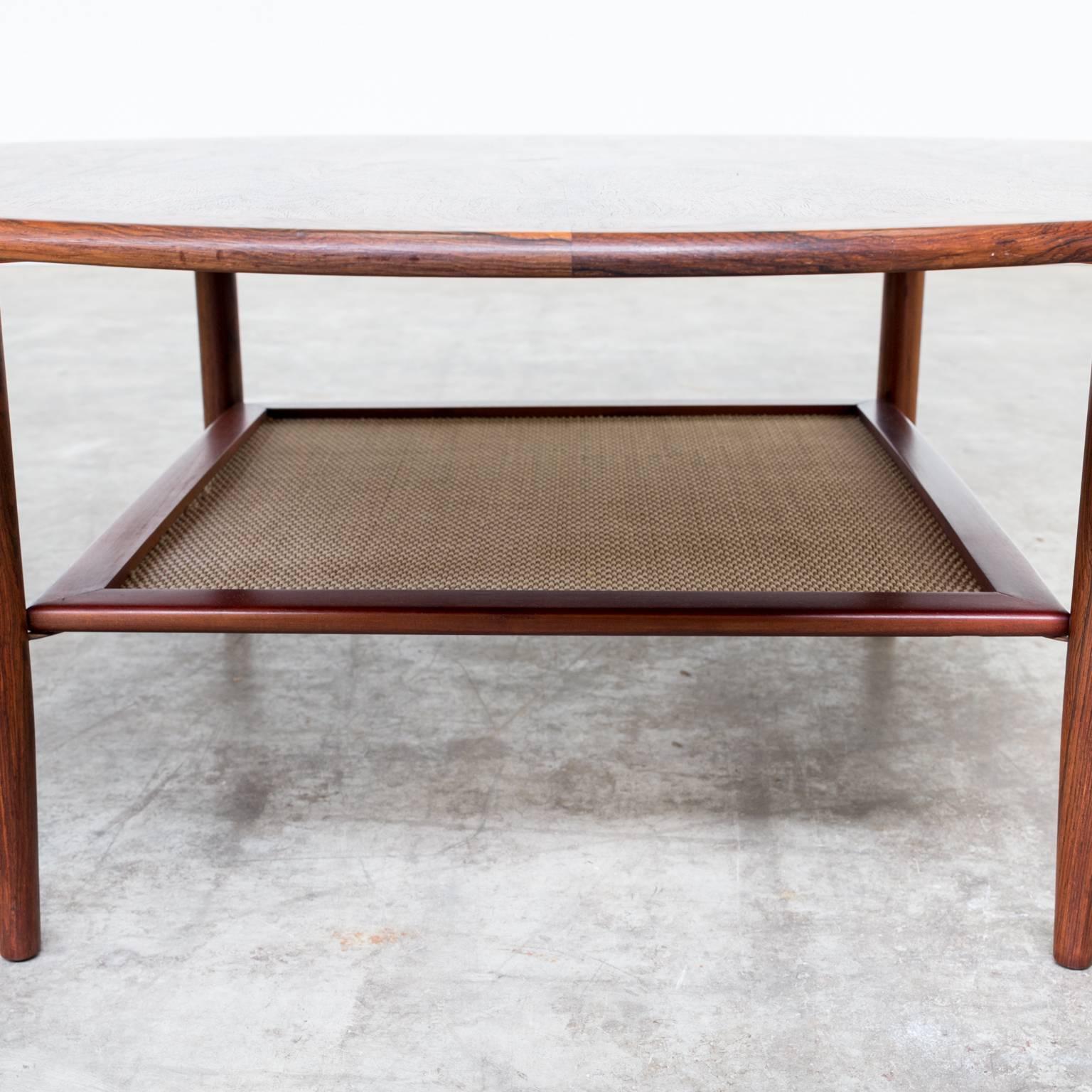 Late 20th Century 1970s Rosewood Round Coffee Table, Attributed to Peter Hvidt for France & Son For Sale