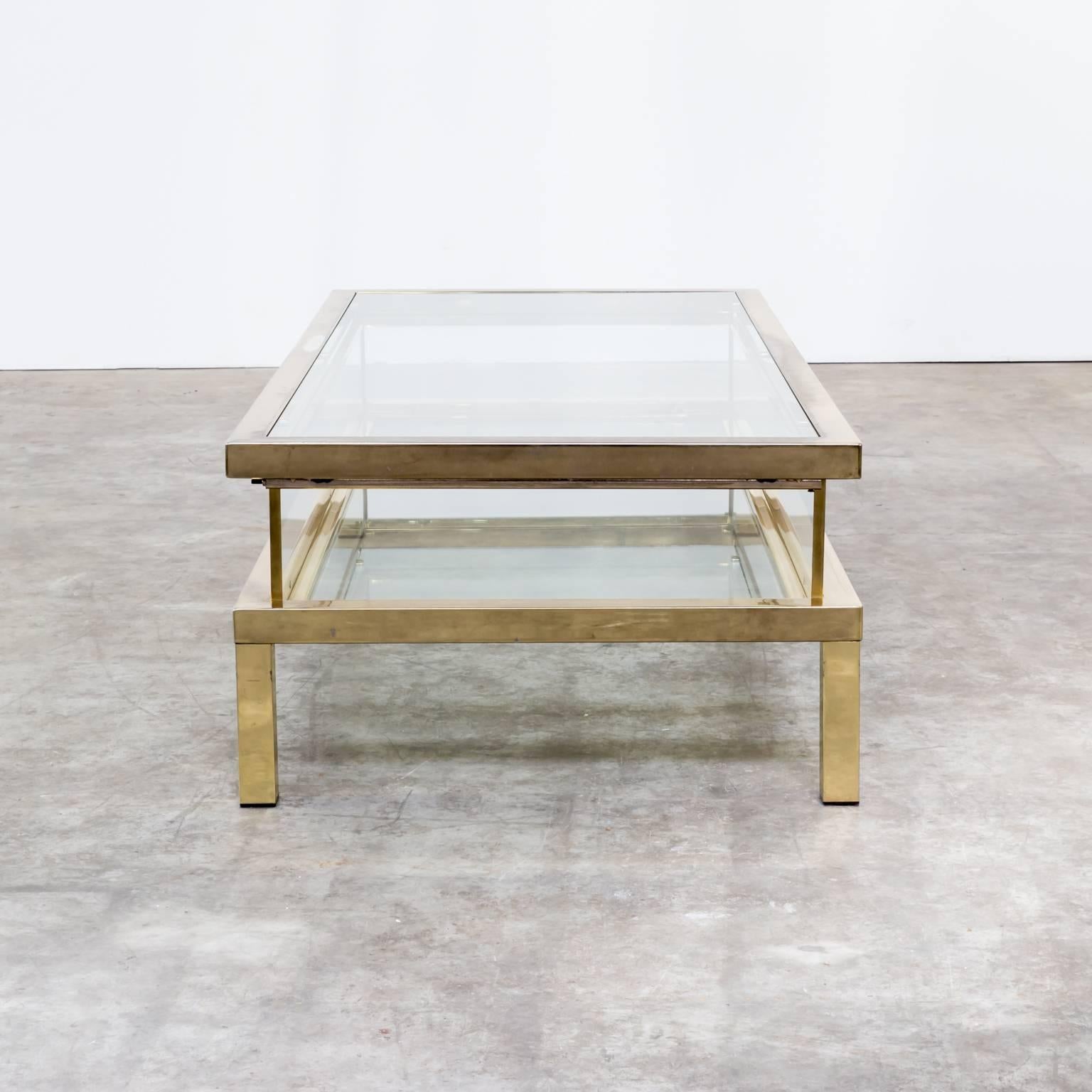 Mid-Century Modern 1950s Beautiful French Maison Jansen Sliding Coffee Table For Sale