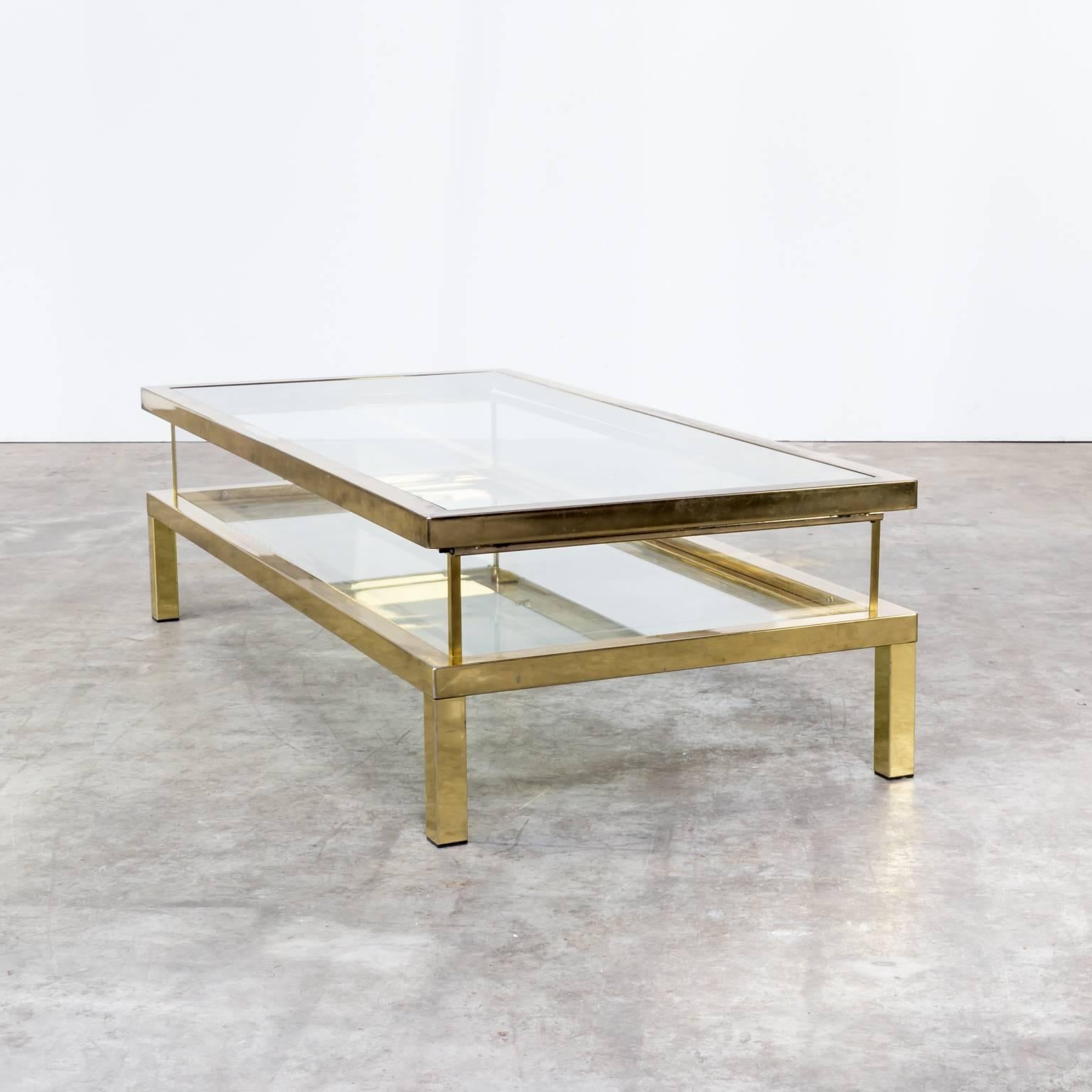 20th Century 1950s Beautiful French Maison Jansen Sliding Coffee Table For Sale