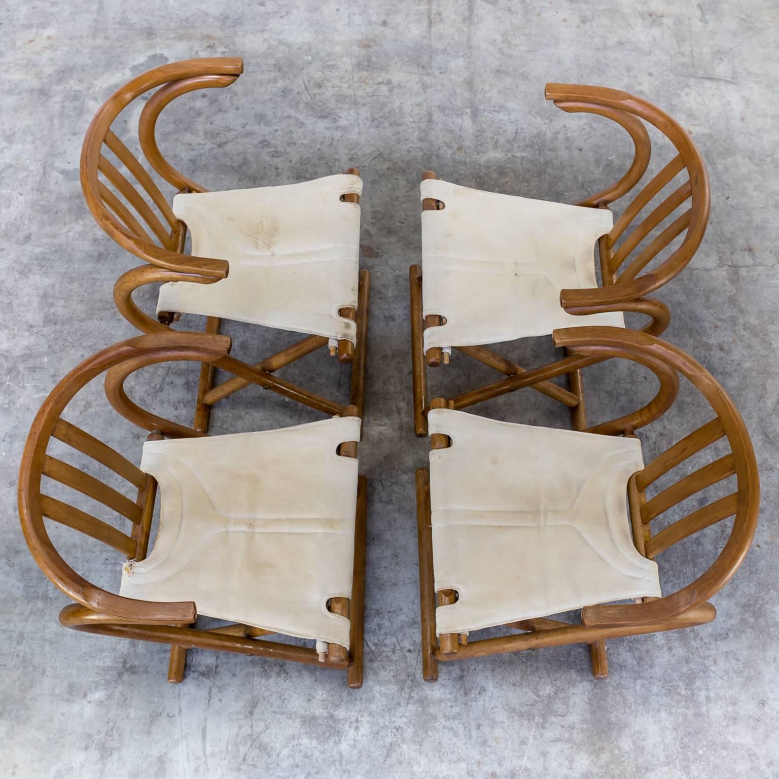 Thonet Bentwood Folding Chairs Set of Four For Sale 2