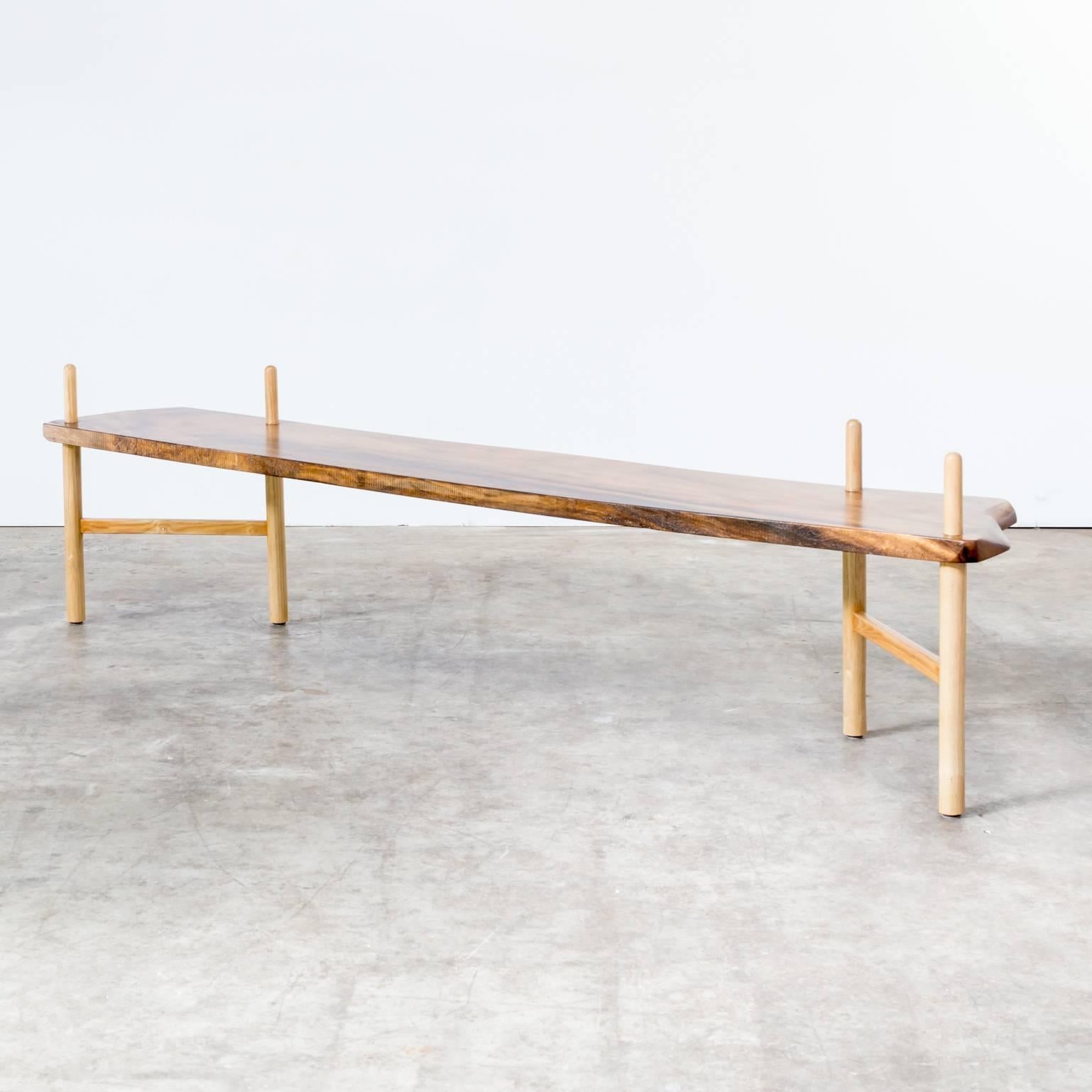 Mid-Century Modern Late 20th Century Walnut Bench in the Style of George Nakashima For Sale