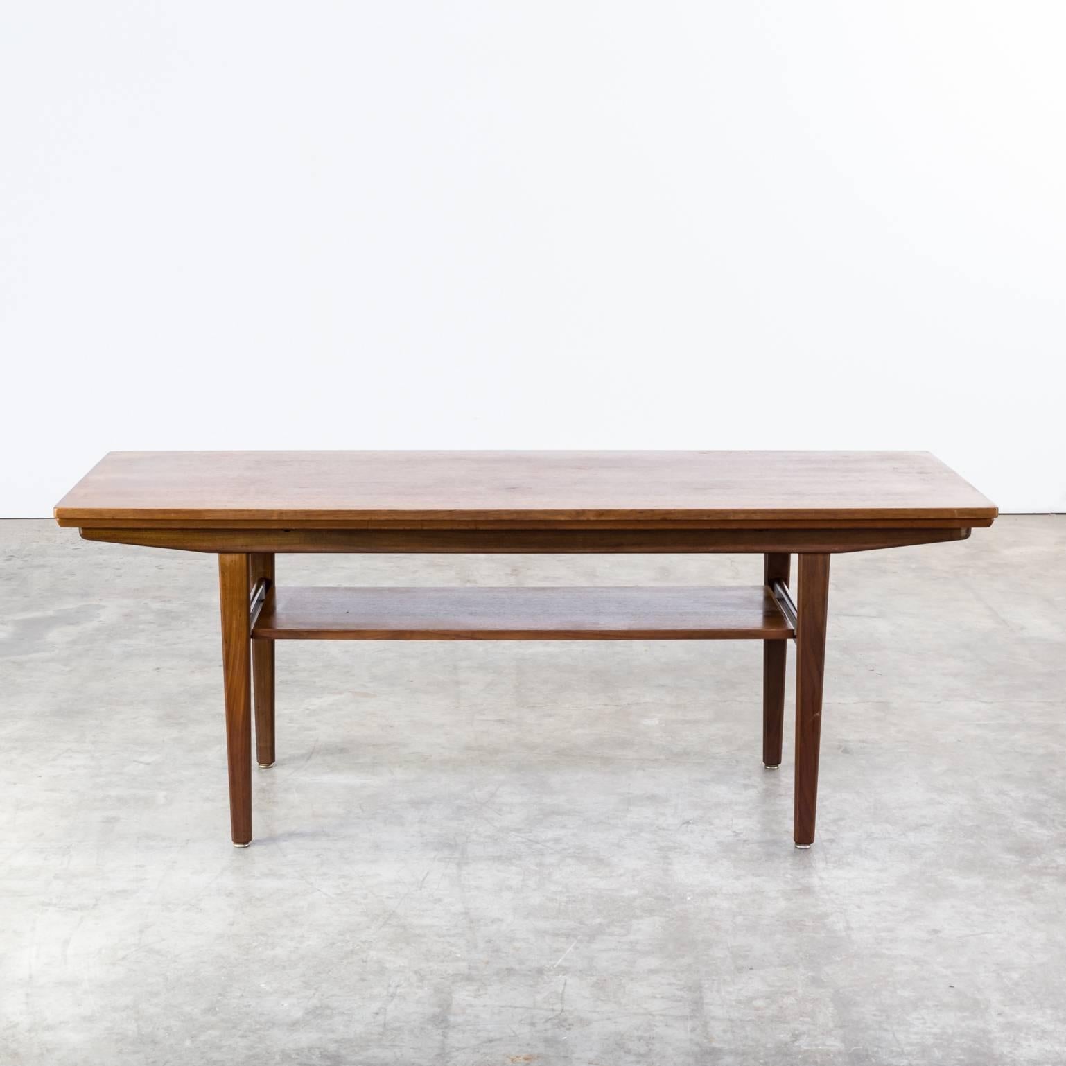 1960s Teak Extendable Coffee Table Attributed Vejle Bo Mobler In Good Condition In Amstelveen, Noord