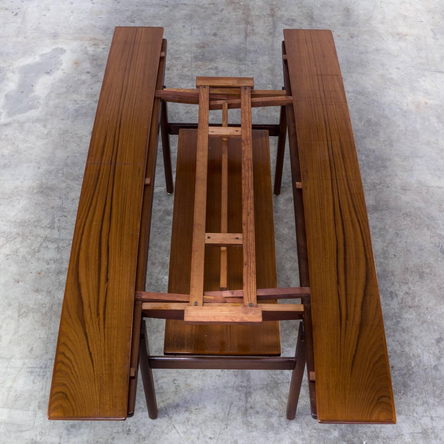 1960s Teak Extendable Coffee Table Attributed Vejle Bo Mobler 3