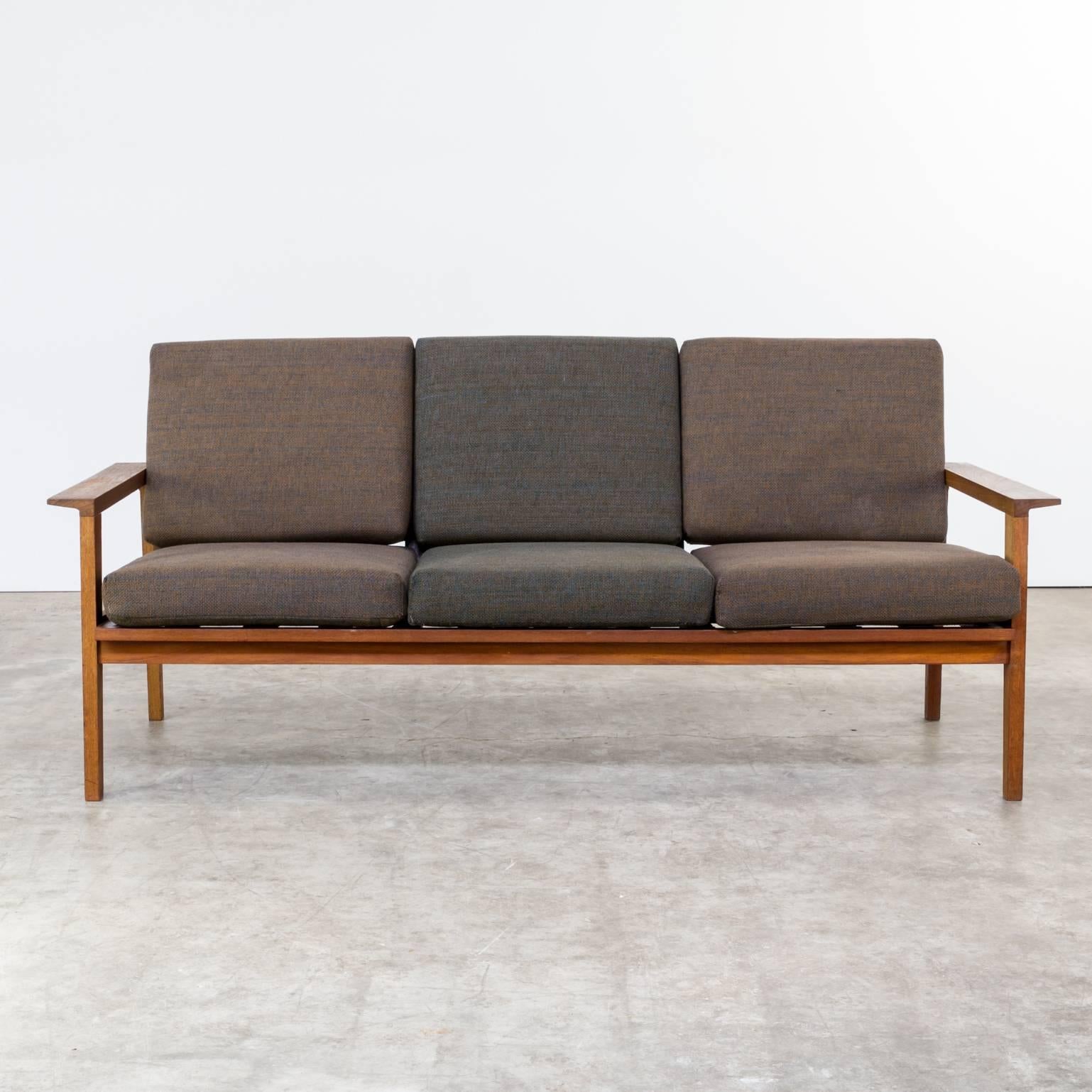 1960s Teak Seating Group One Three-Seat Sofa, Two Fauteuils In Good Condition For Sale In Amstelveen, Noord