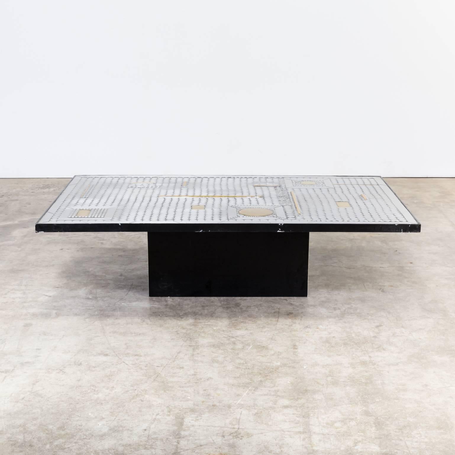 metal art coffee table