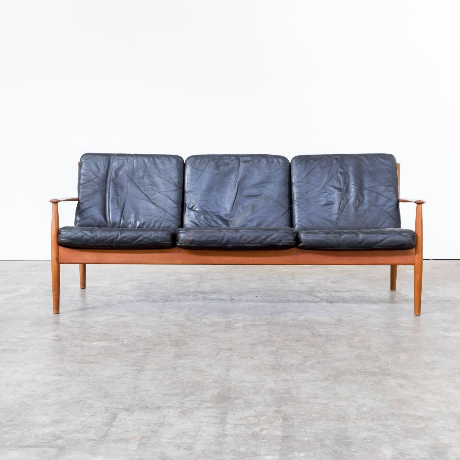 Grete Jalk three-seat sofa for France & Son, Iconic designed sofa by Grete Jalk, very good condition.