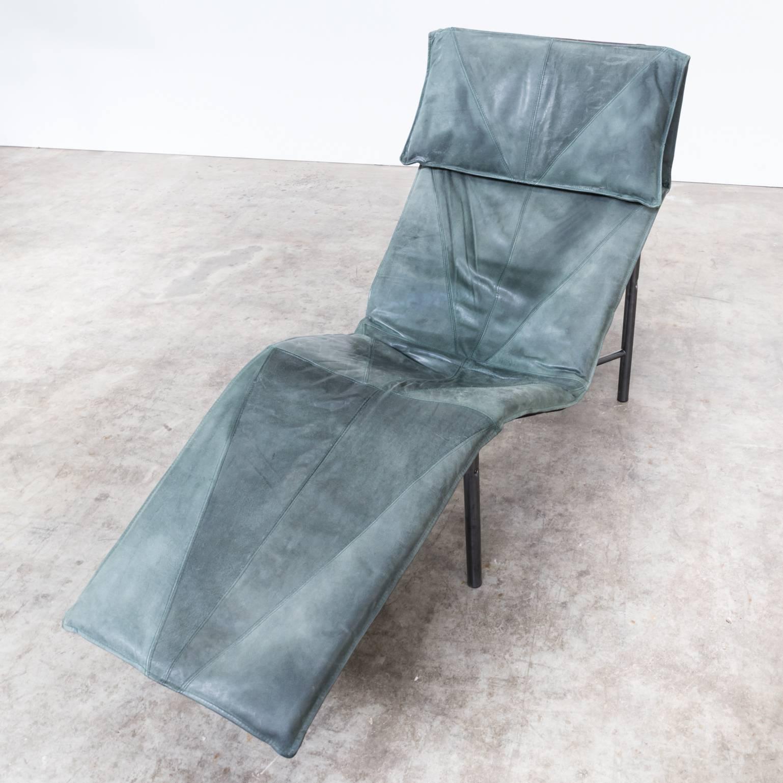 1980s Tord Björklund ‘Skye’ Chaise Longue Chair Leather In Good Condition For Sale In Amstelveen, Noord