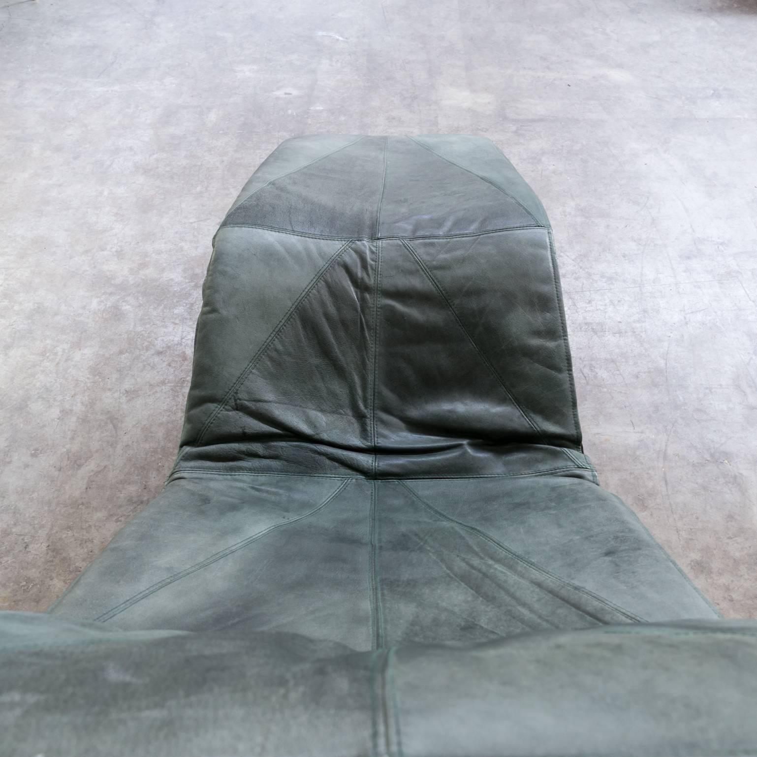 Steel 1980s Tord Björklund ‘Skye’ Chaise Longue Chair Leather For Sale