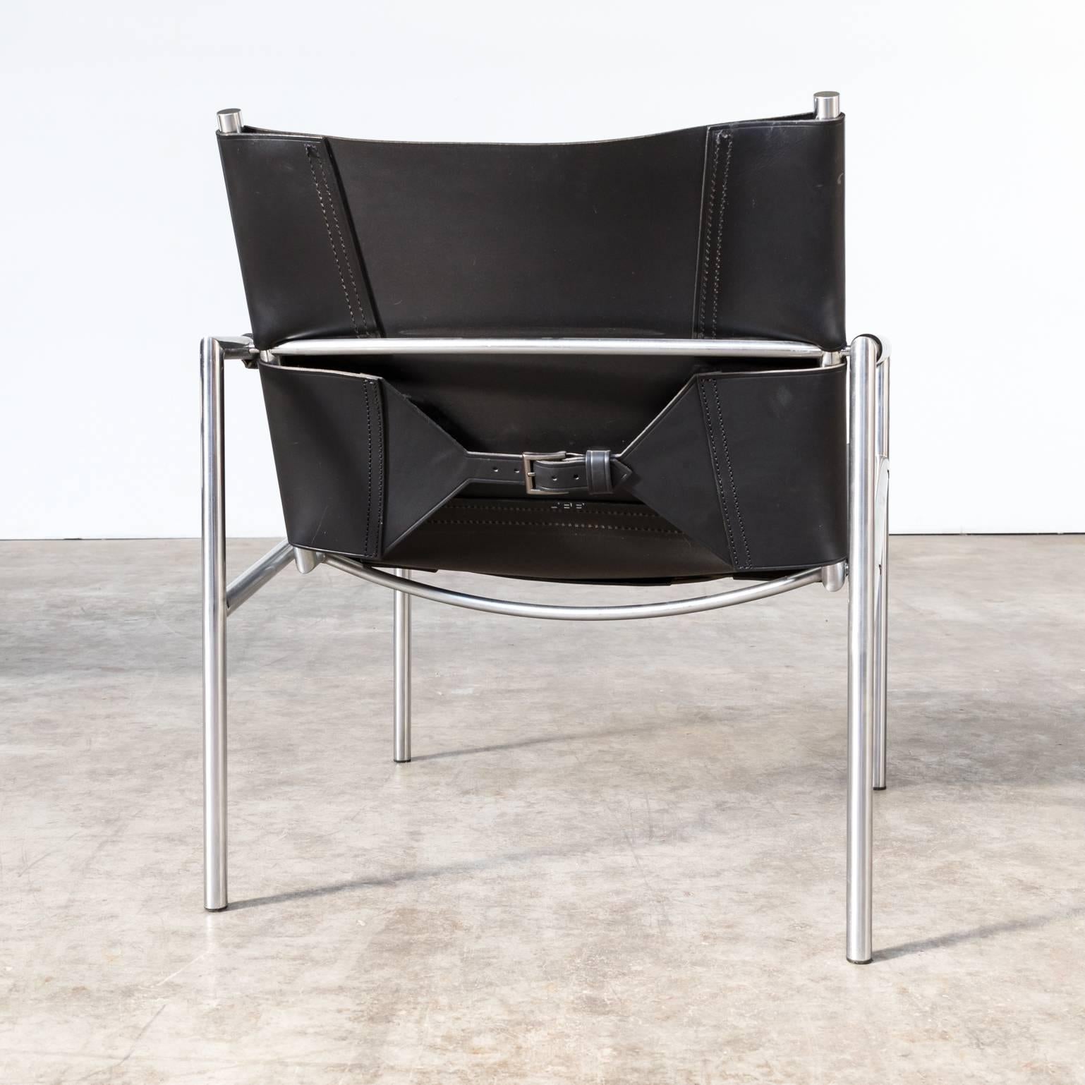 Leather Martin Visser ‘SZ02′ Fauteuil for ’T Spectrum' For Sale