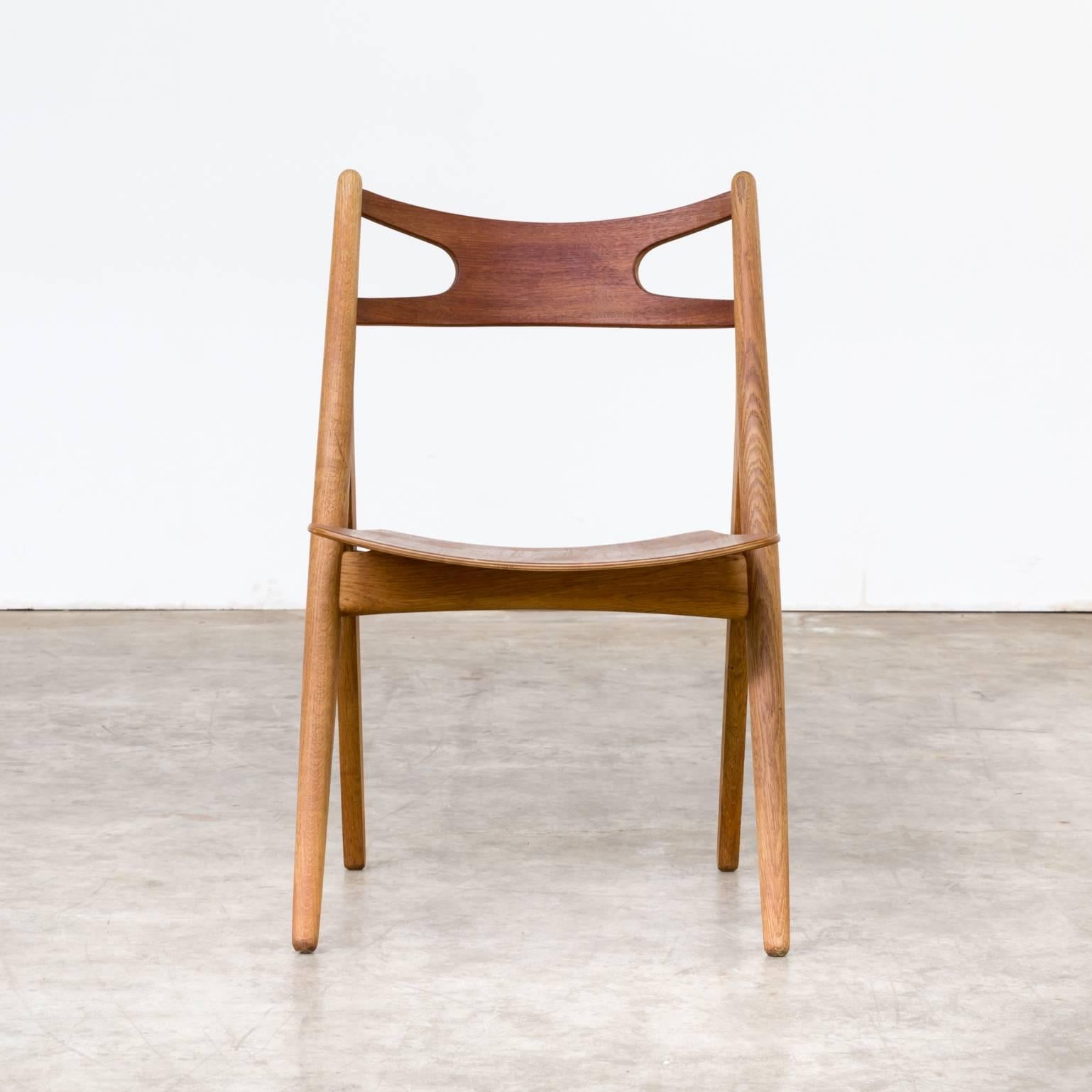 Danish 1960s Hans Wegner ‘CH29 Sawback’ Dining Chairs for Carl Hansen & Son For Sale