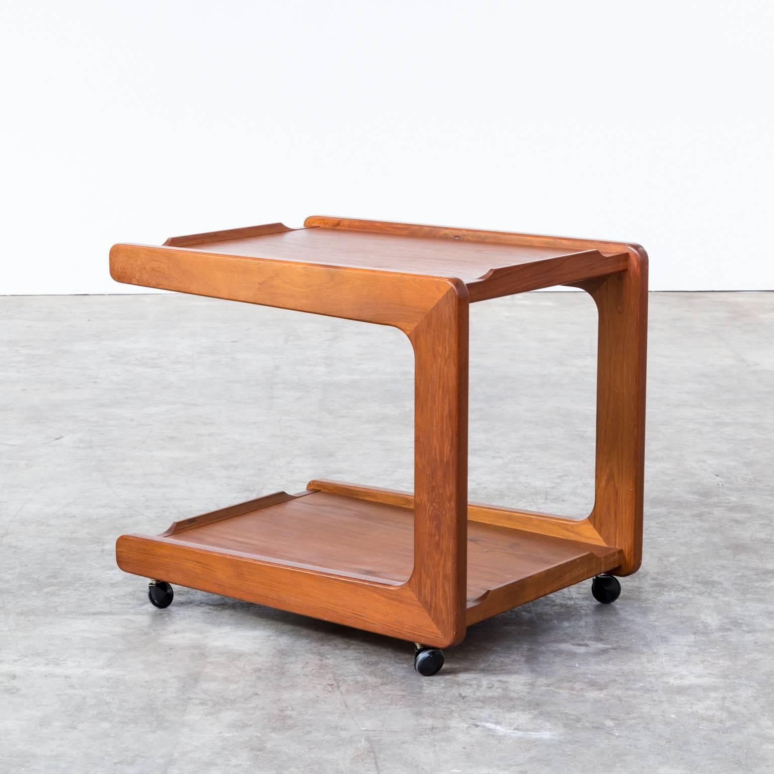 Mid-Century Modern 1970s Teak 'U Model' Serving Trolley for Sika Møbler For Sale