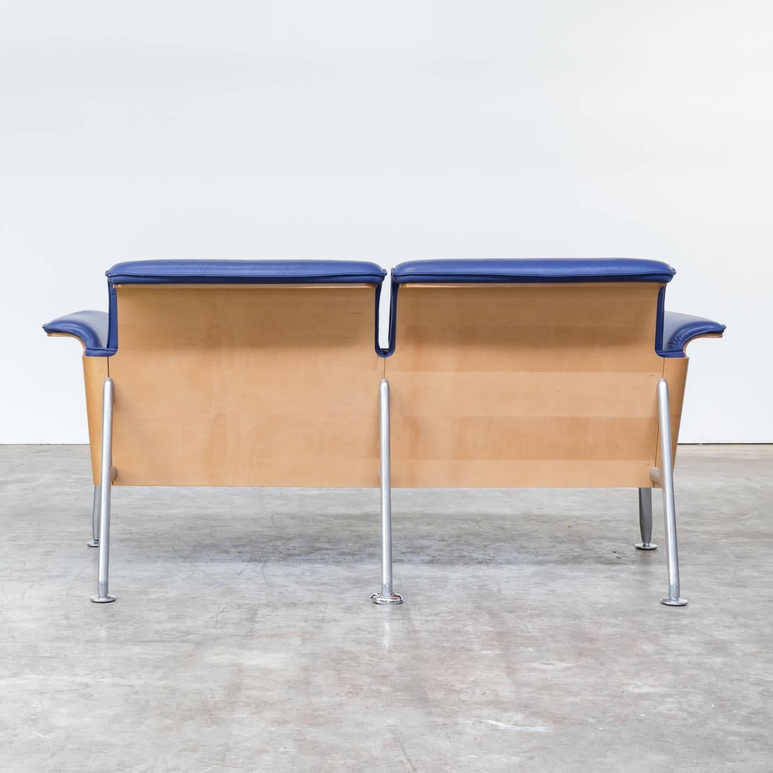 Mid-Century Modern Wiege, Frenkler, Kolberg & Birkenheuer ‘Avera’ double seat sofa for Wilkhahn For Sale