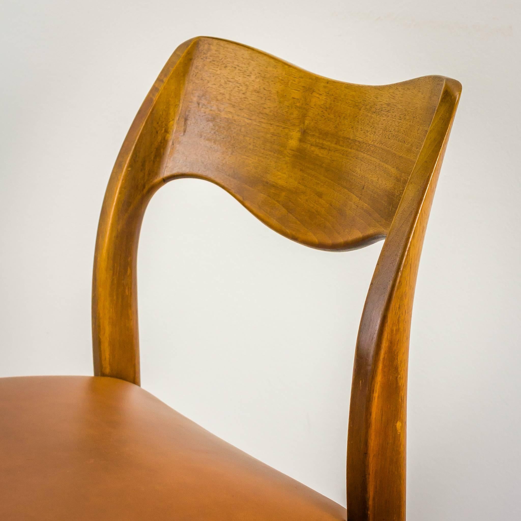 Teak 1950s Niels Otto Møller Nr 71 Dining Chair, Set of Four For Sale