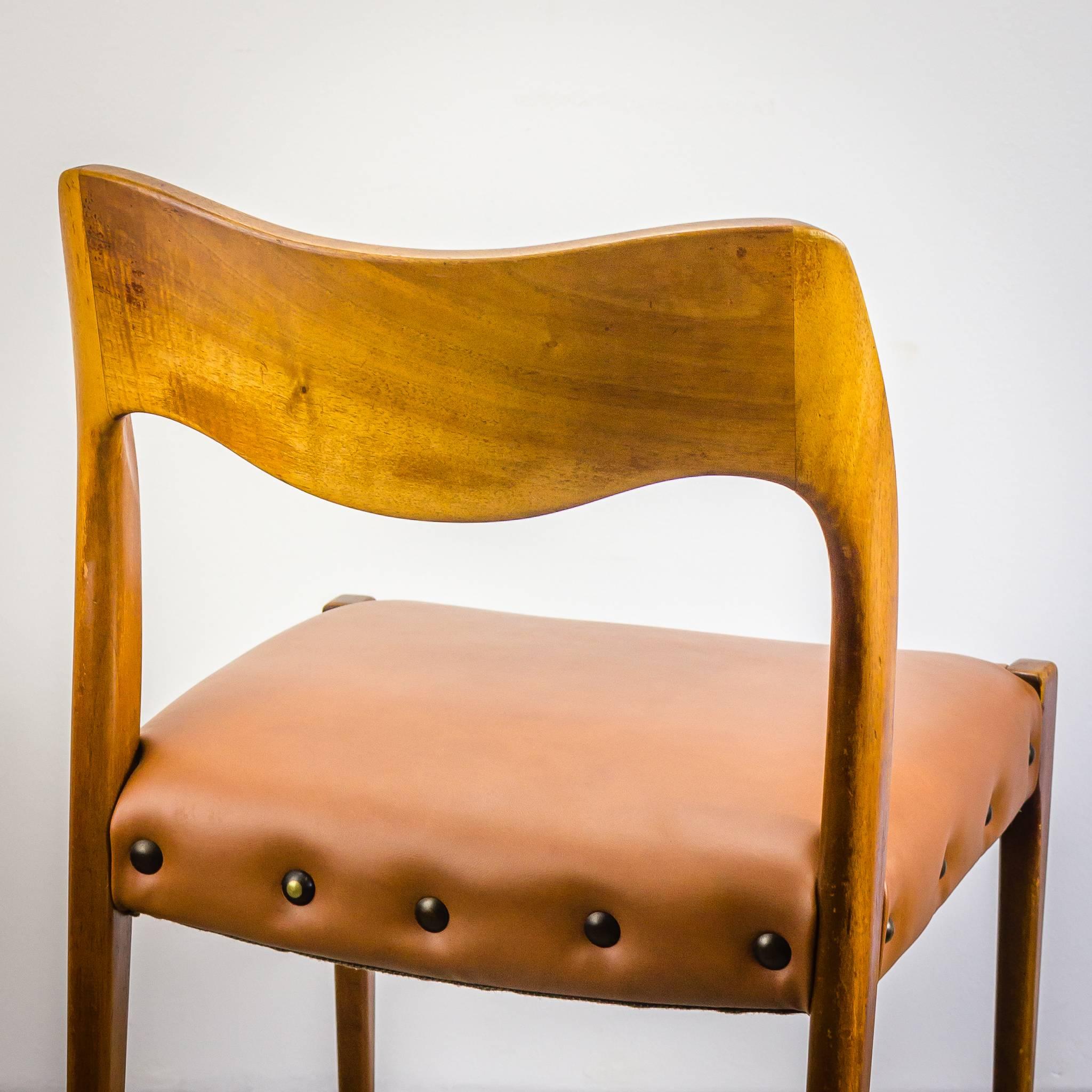 1950s Niels Otto Møller Nr 71 Dining Chair, Set of Four For Sale 1