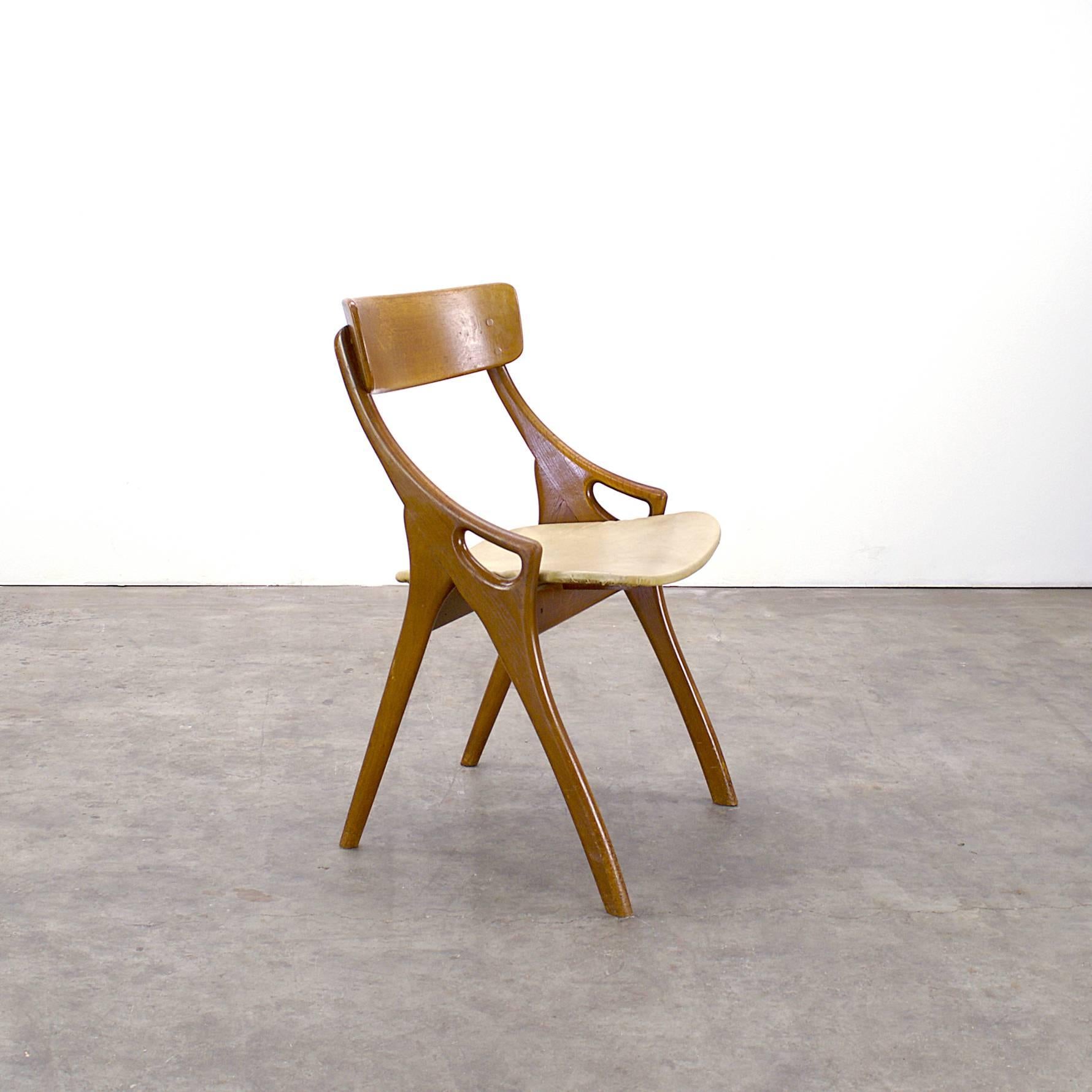 Danish 1950s Arne Hovmand Olsen Dining Chair for Mogens Kold, Set of Four For Sale