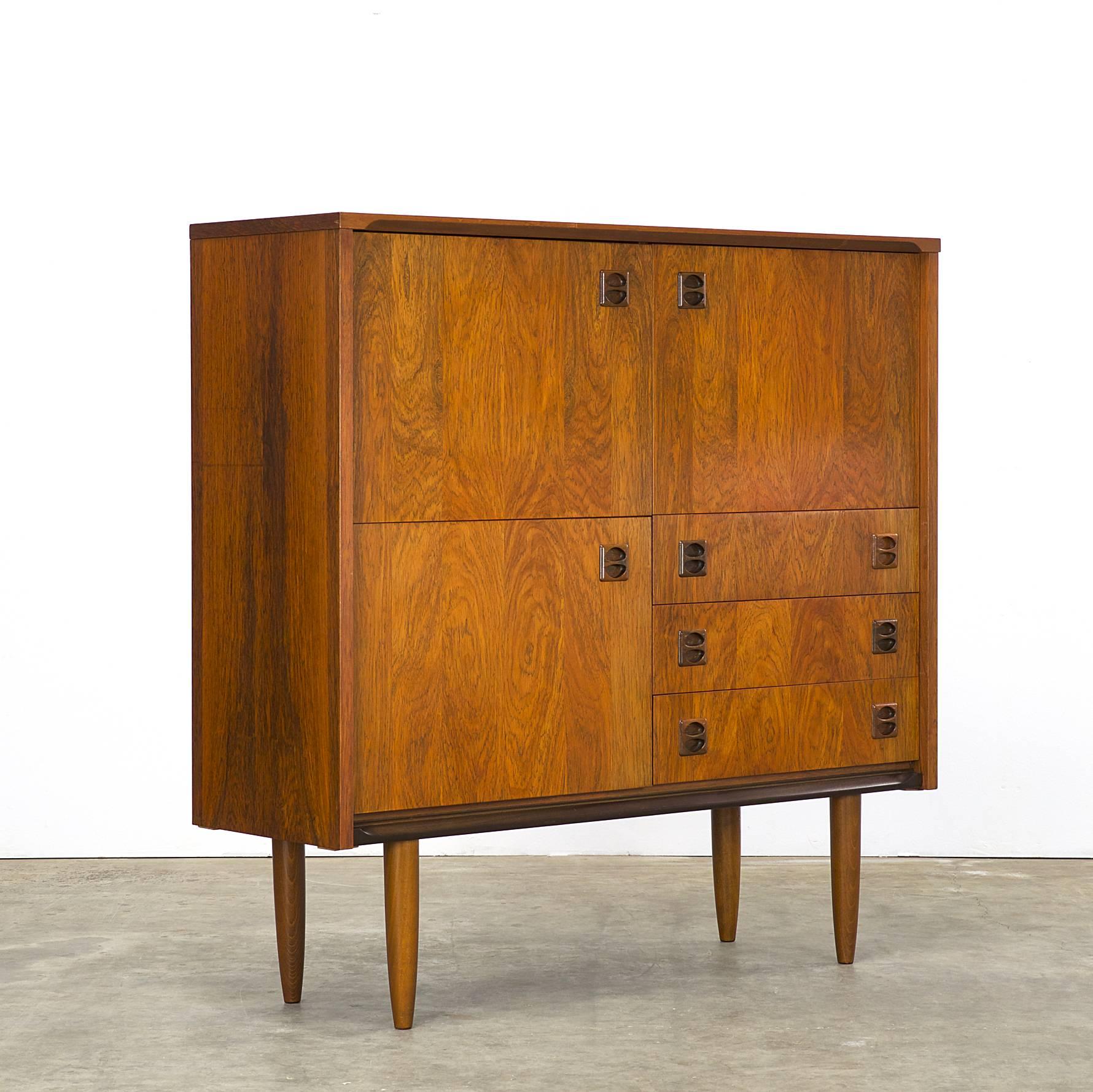 Dutch 1960s Topform Rosewood Cabinet For Sale