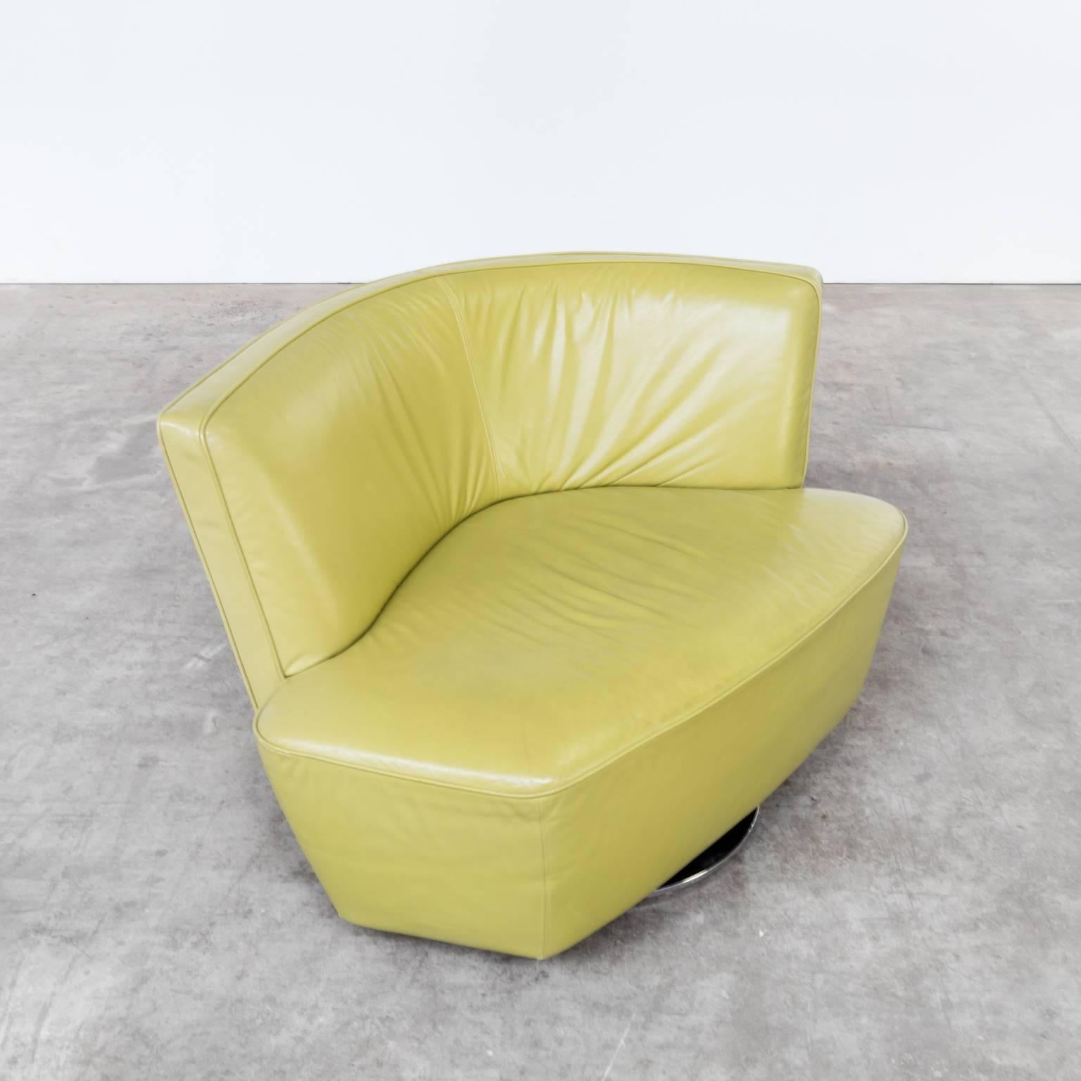 Leather 1990s EOOS ‘Drift’ Swivel Fauteuil for Walter Knoll For Sale