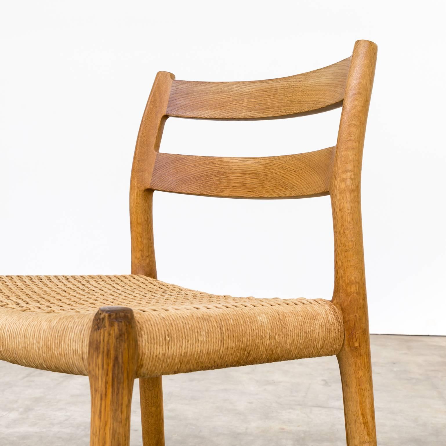 1970s Niels Otto Møller Model 84 Dining Chairs for J.L. Mollers For Sale 1