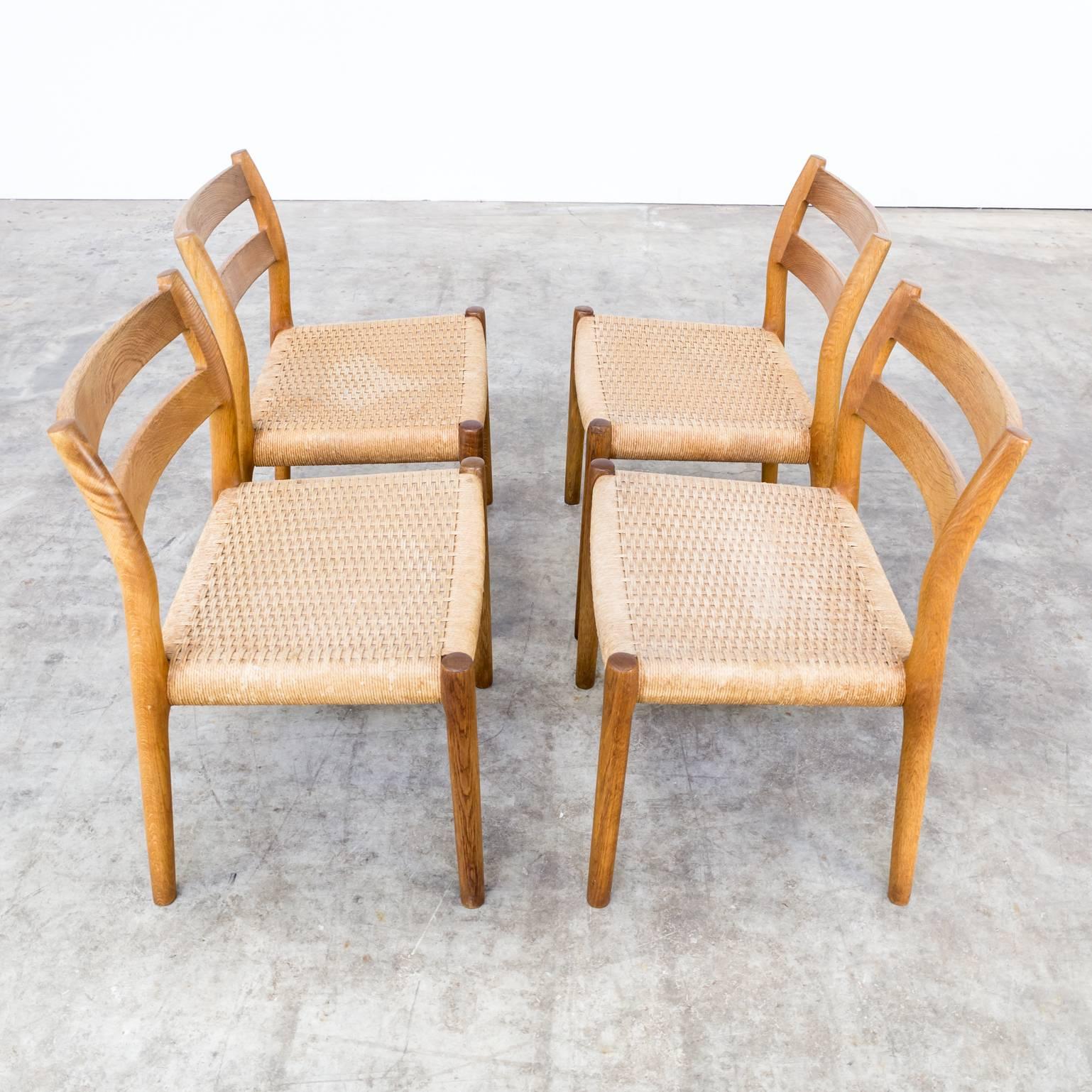 20th Century 1970s Niels Otto Møller Model 84 Dining Chairs for J.L. Mollers For Sale