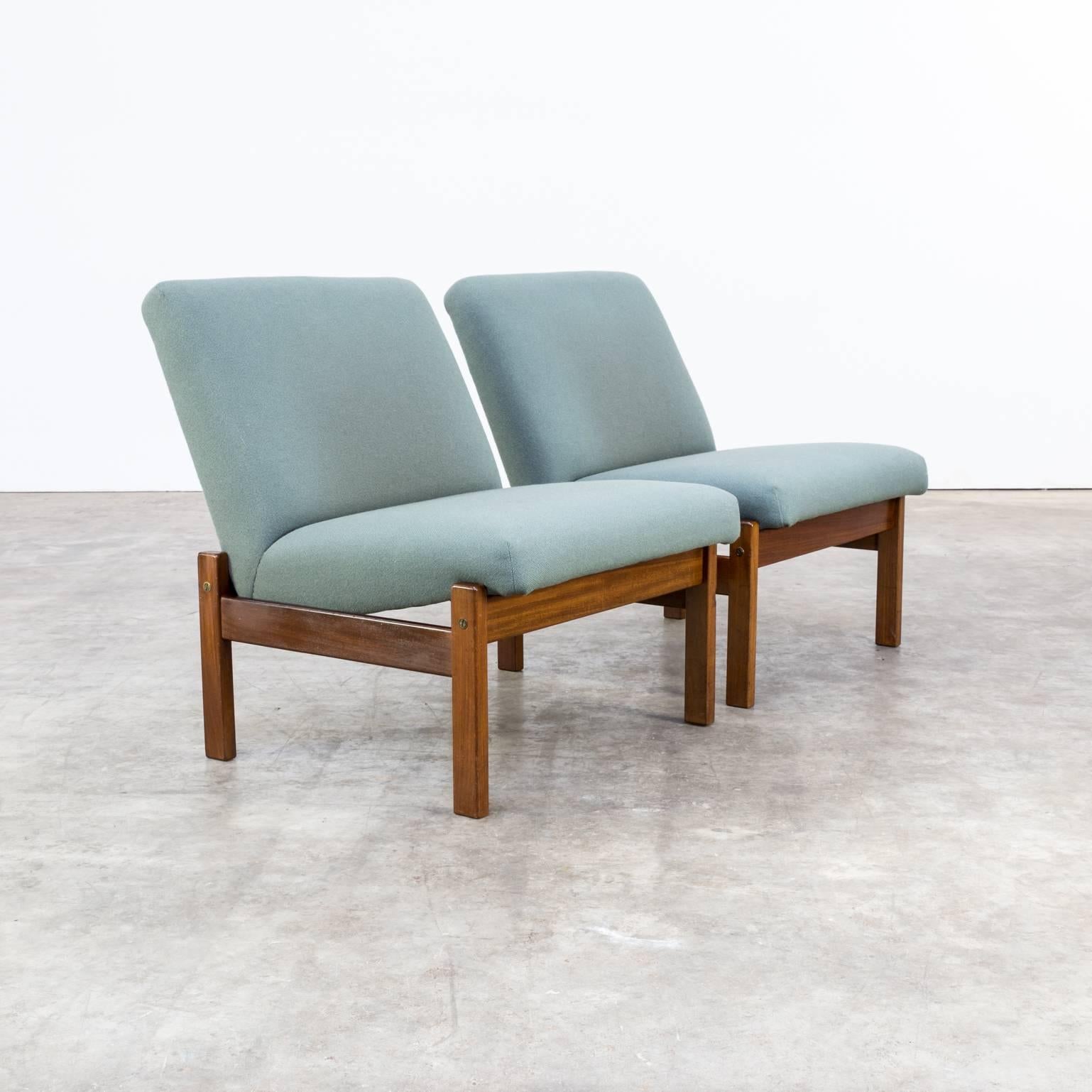 Dutch Yngve Ekström Low Back Lounge Chair for Pastoe, Set of Two For Sale