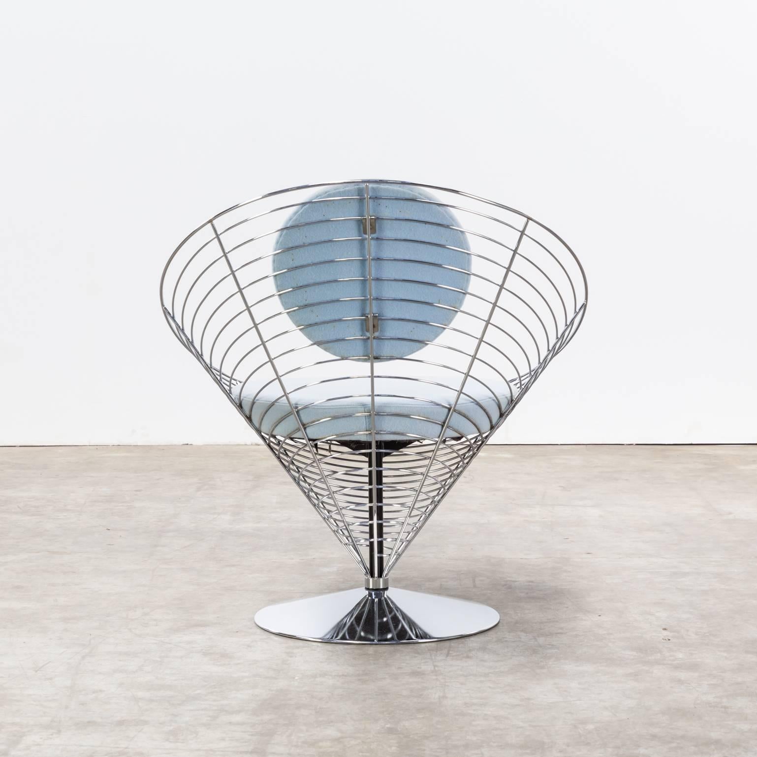 Late 20th Century 1980s Verner Panton Cone Chair for Fritz Hansen For Sale